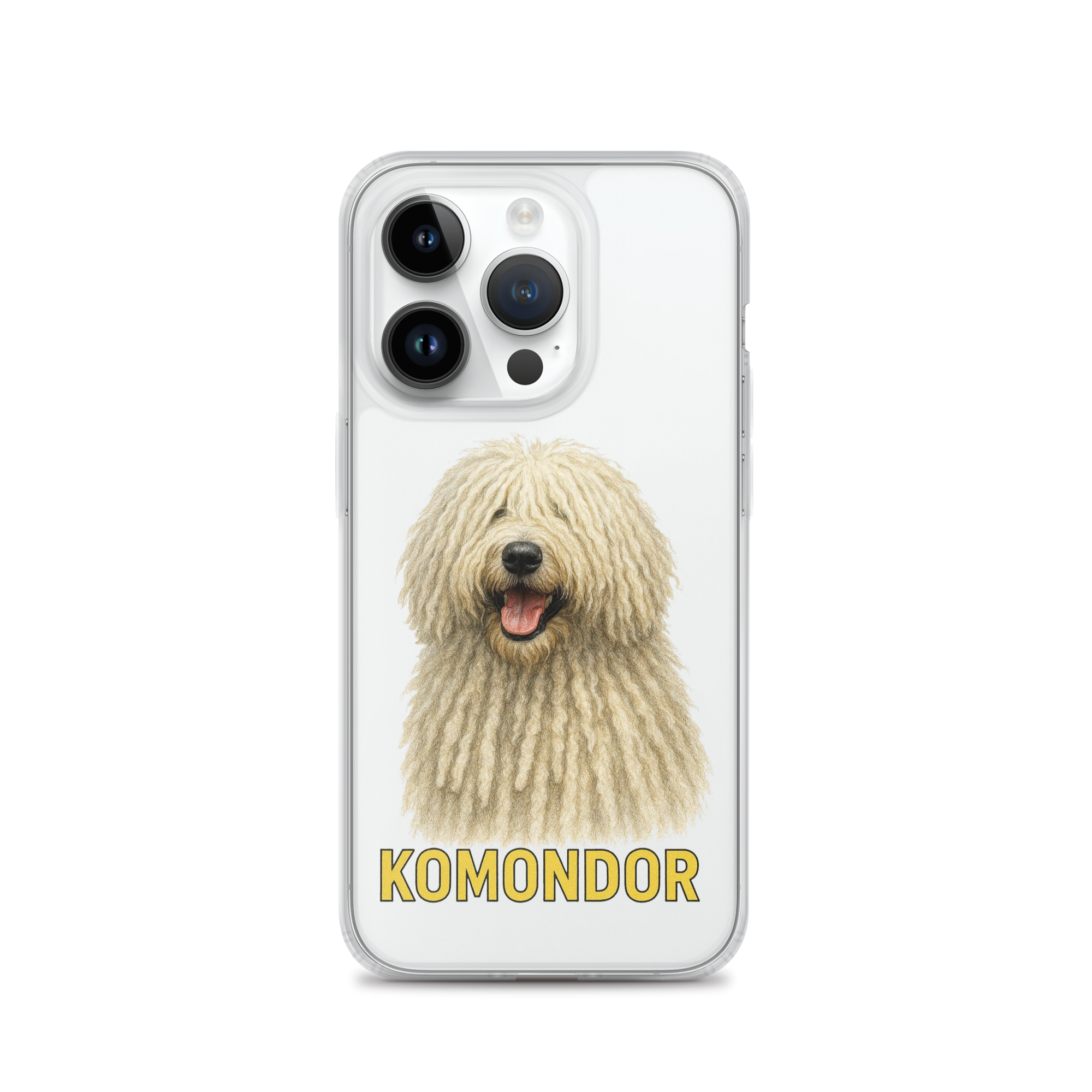 Komondor Clear Case for iPhone