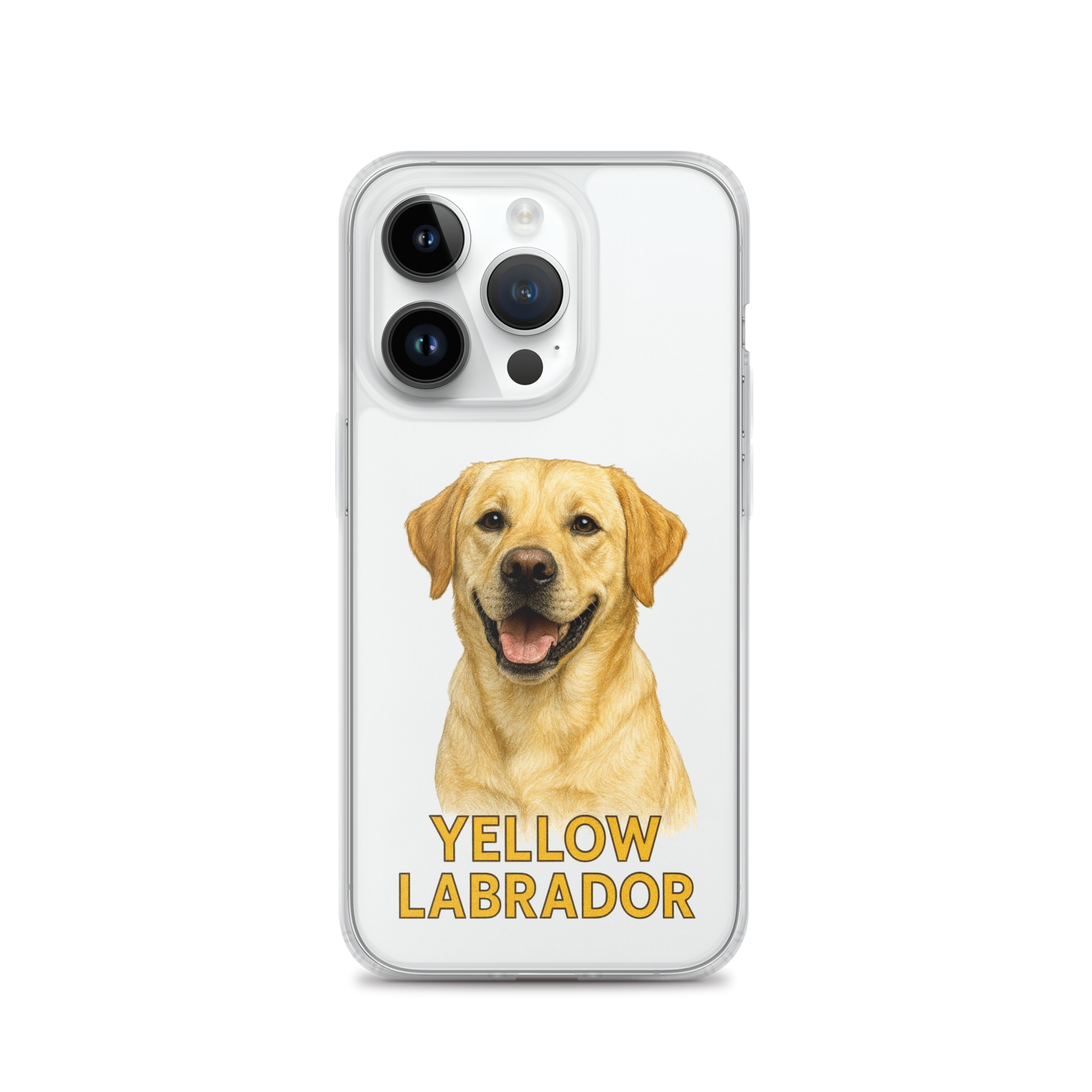Yellow Labrador Clear Case for iPhone
