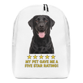 Black Labrador Minimalist Backpack