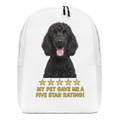 Black Poodle Minimalist Backpack