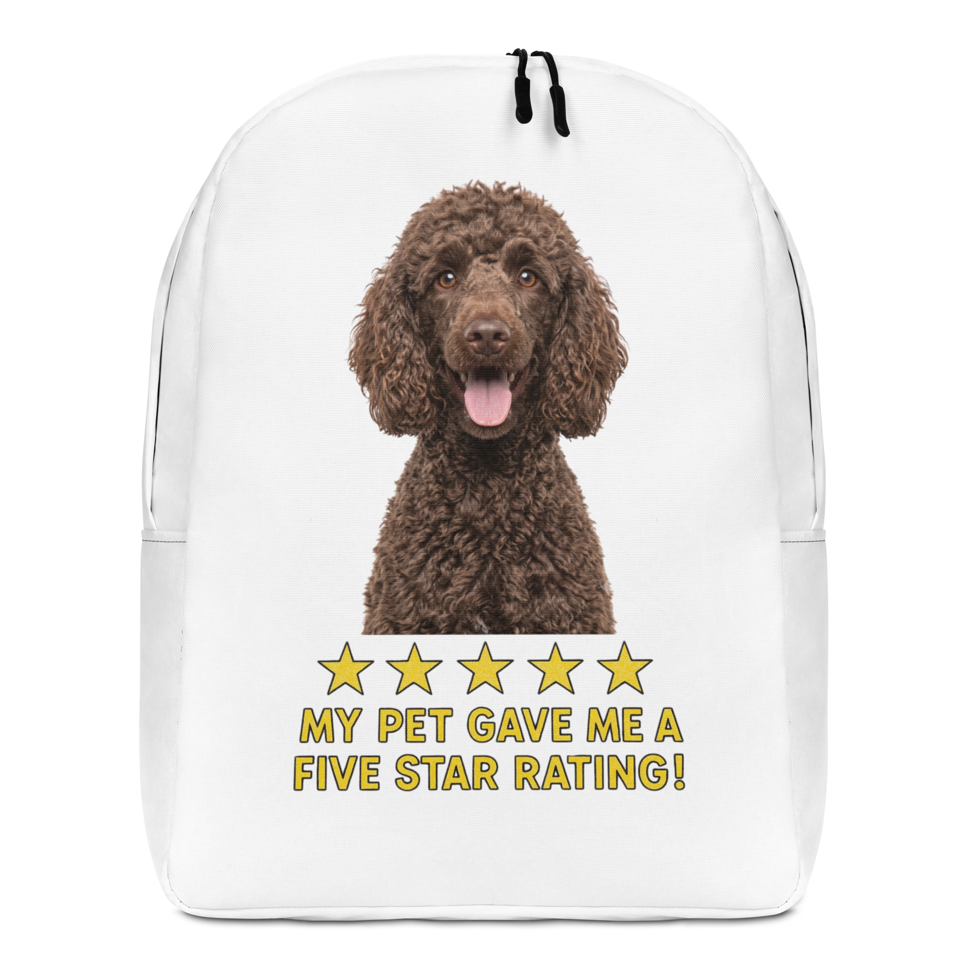 Brown Poodle Minimalist Backpack