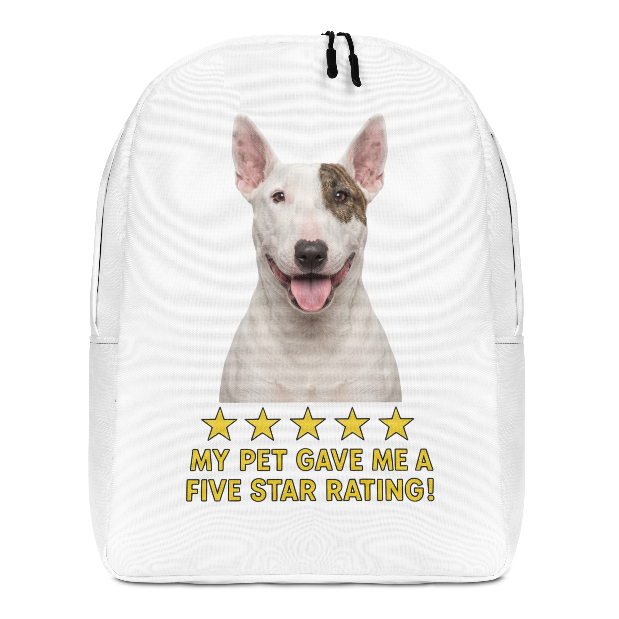 Bull Terrier Minimalist Backpack