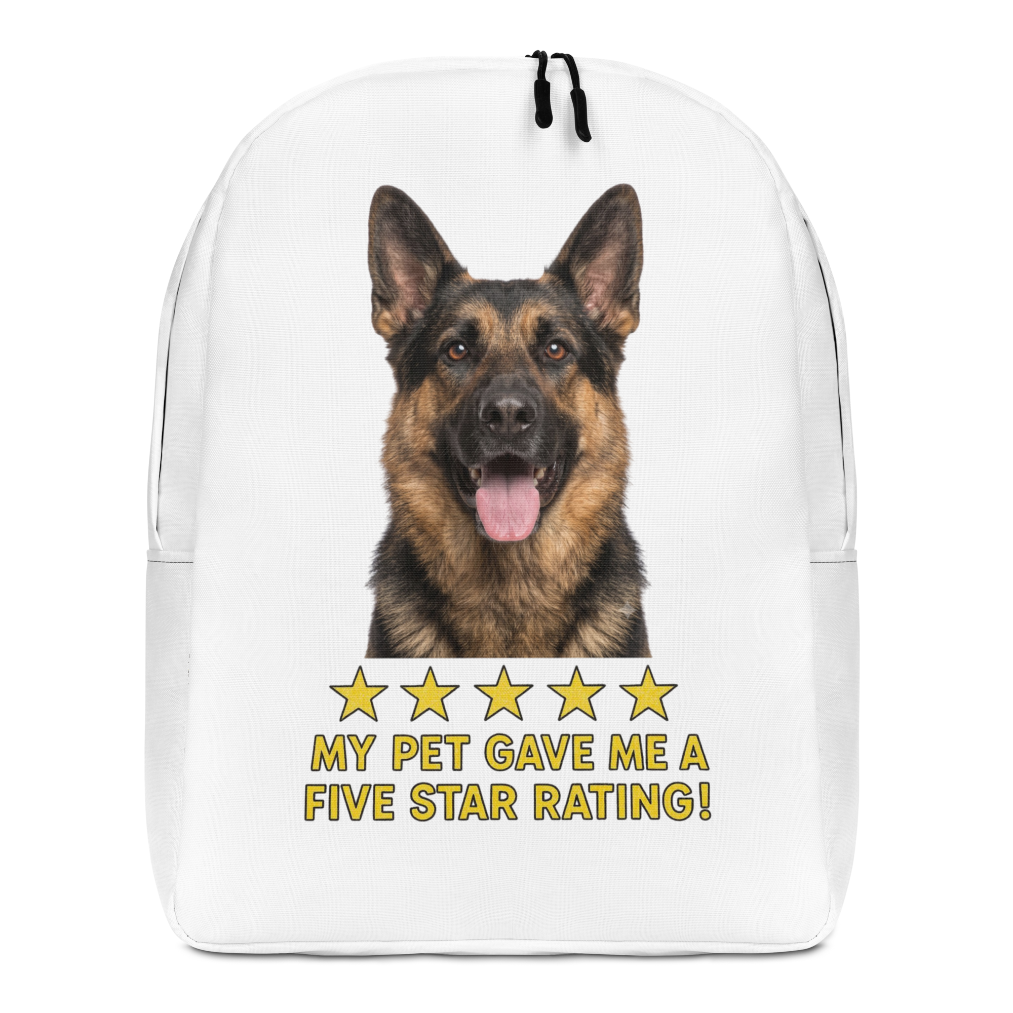 German Shepherd Minimalist Backpack