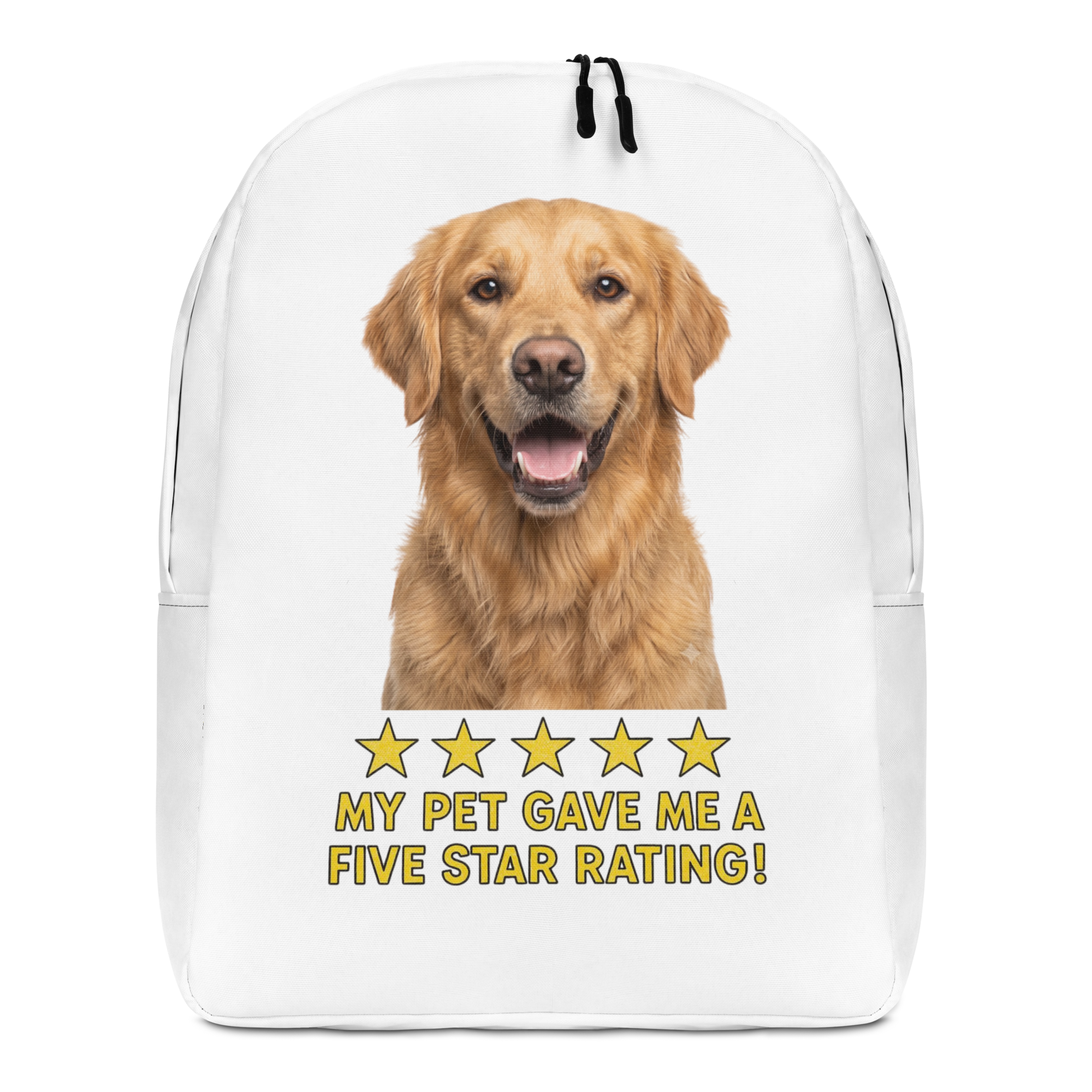 Golden Retriever Minimalist Backpack