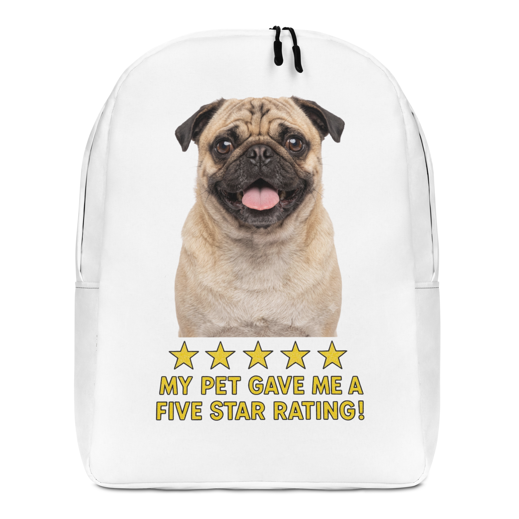 Pug Minimalist Backpack