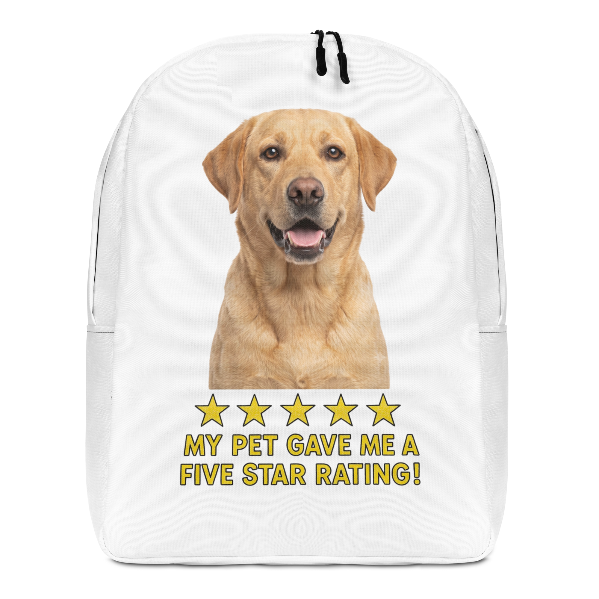 Yellow Labrador Minimalist Backpack