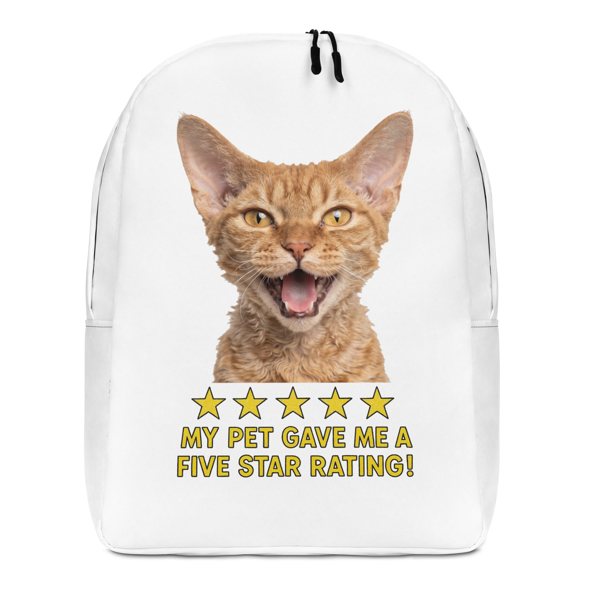 Devon Rex Cat Minimalist Backpack