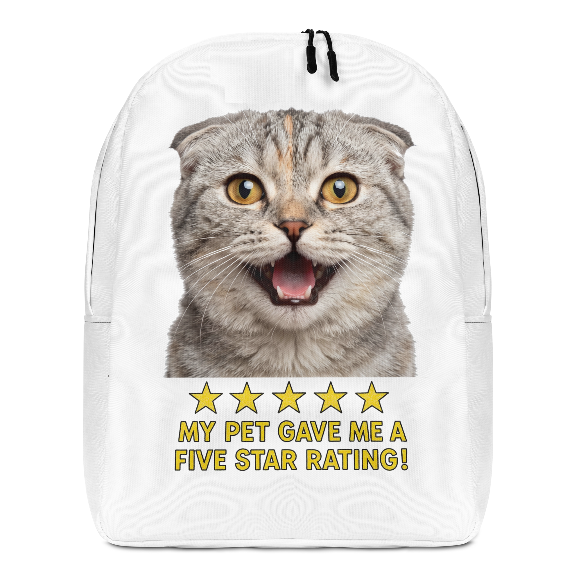 British Fold Cat Minimalist Backpack