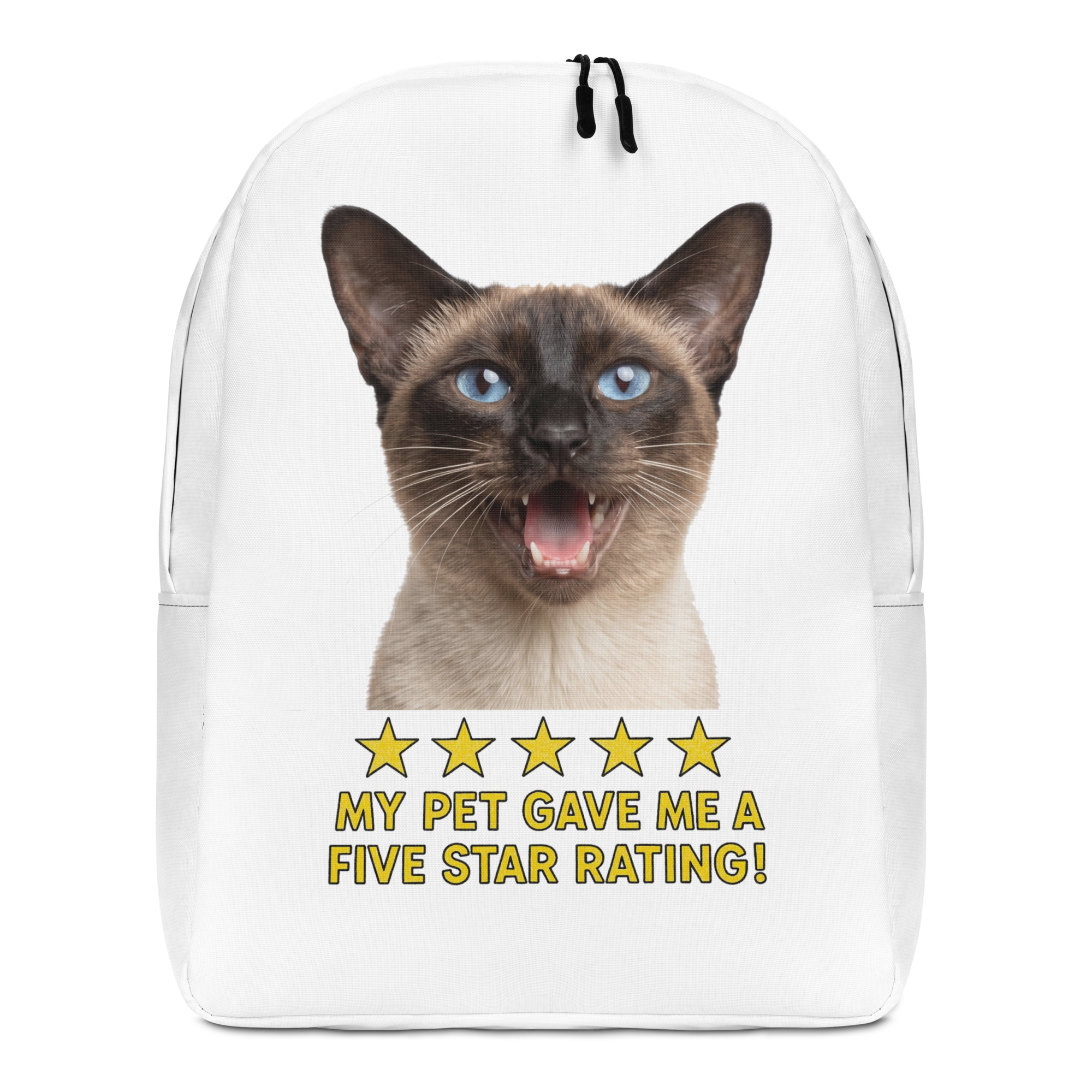Siamese Cat Minimalist Backpack