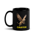 Griffin Black Glossy Mug