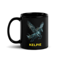 Kelpie Black Glossy Mug