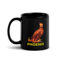 Phoenix Black Glossy Mug