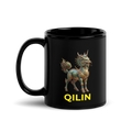 Qilin Black Glossy Mug