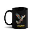 Simurgh Black Glossy Mug