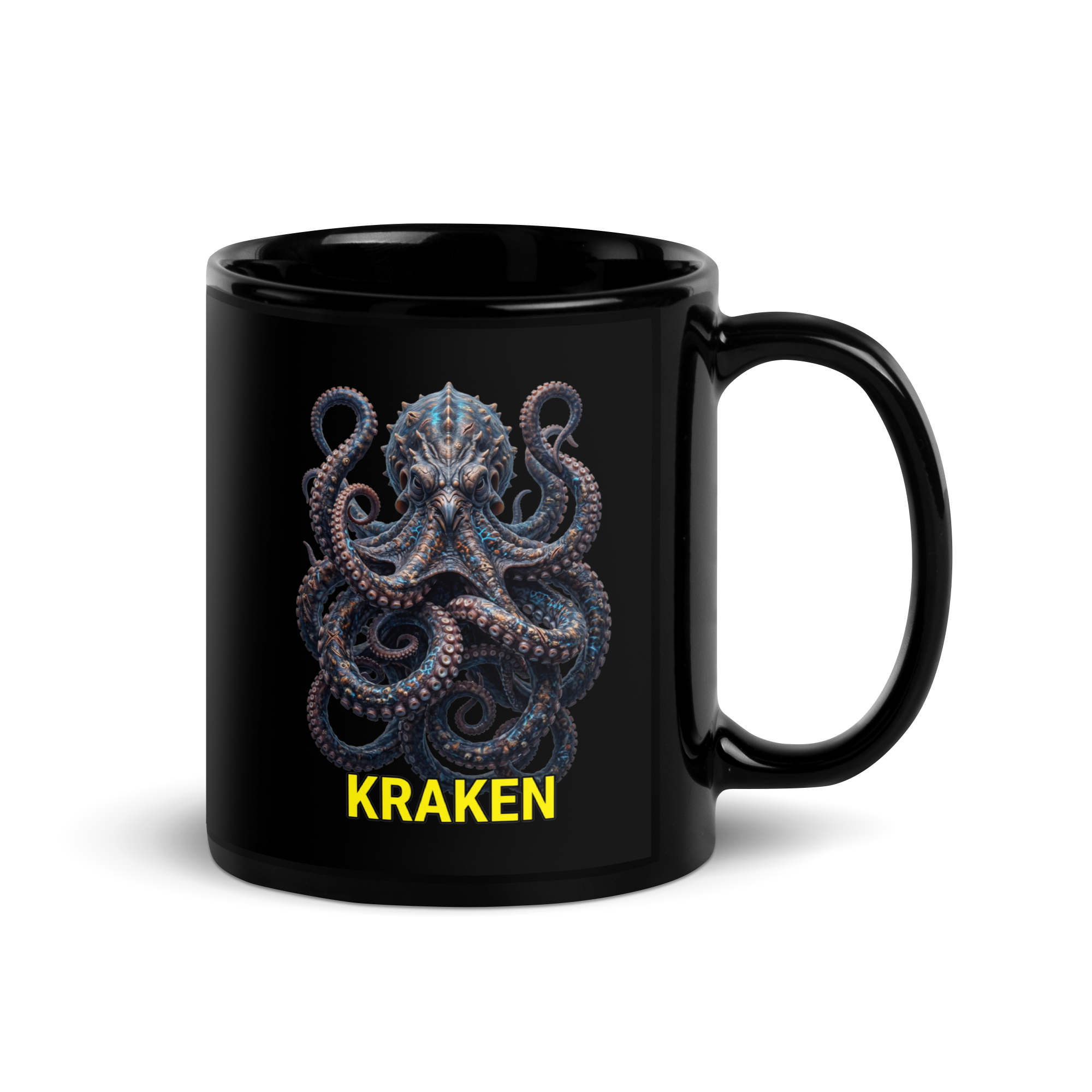 Kraken Black Glossy Mug