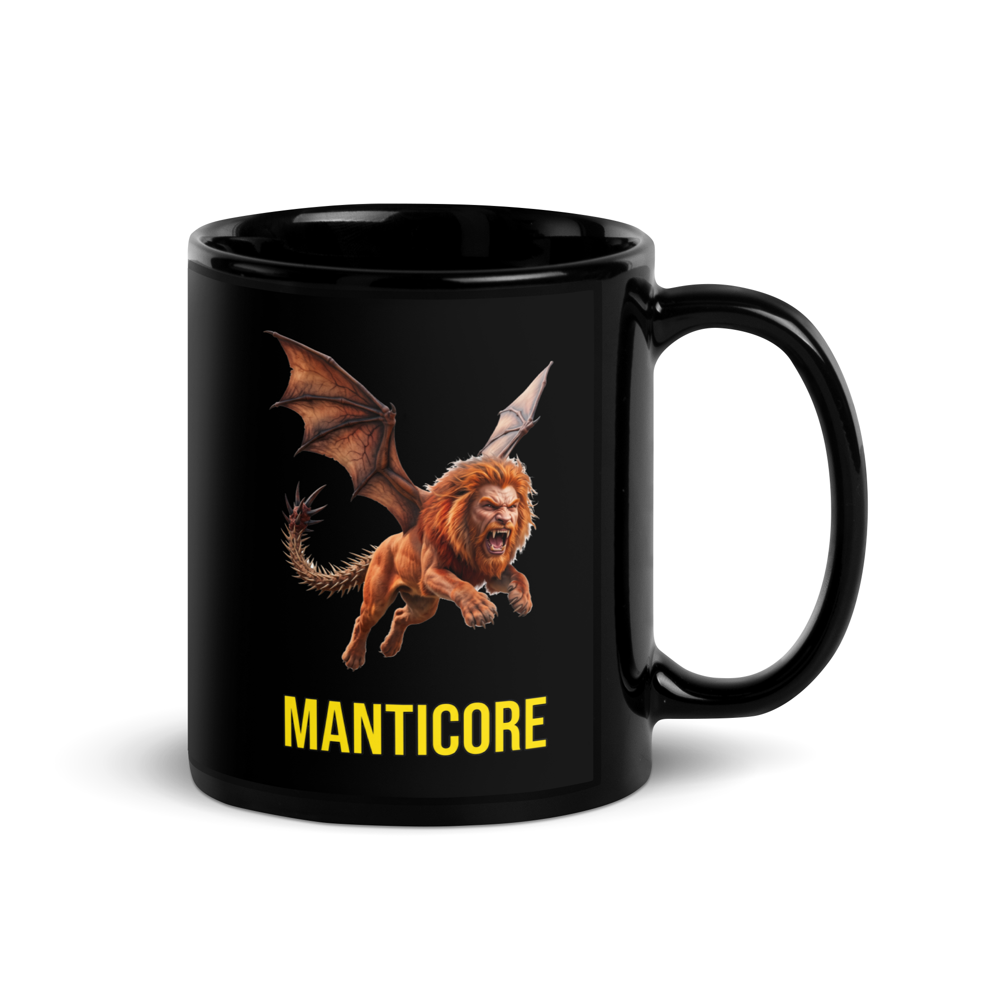 Manticore Black Glossy Mug