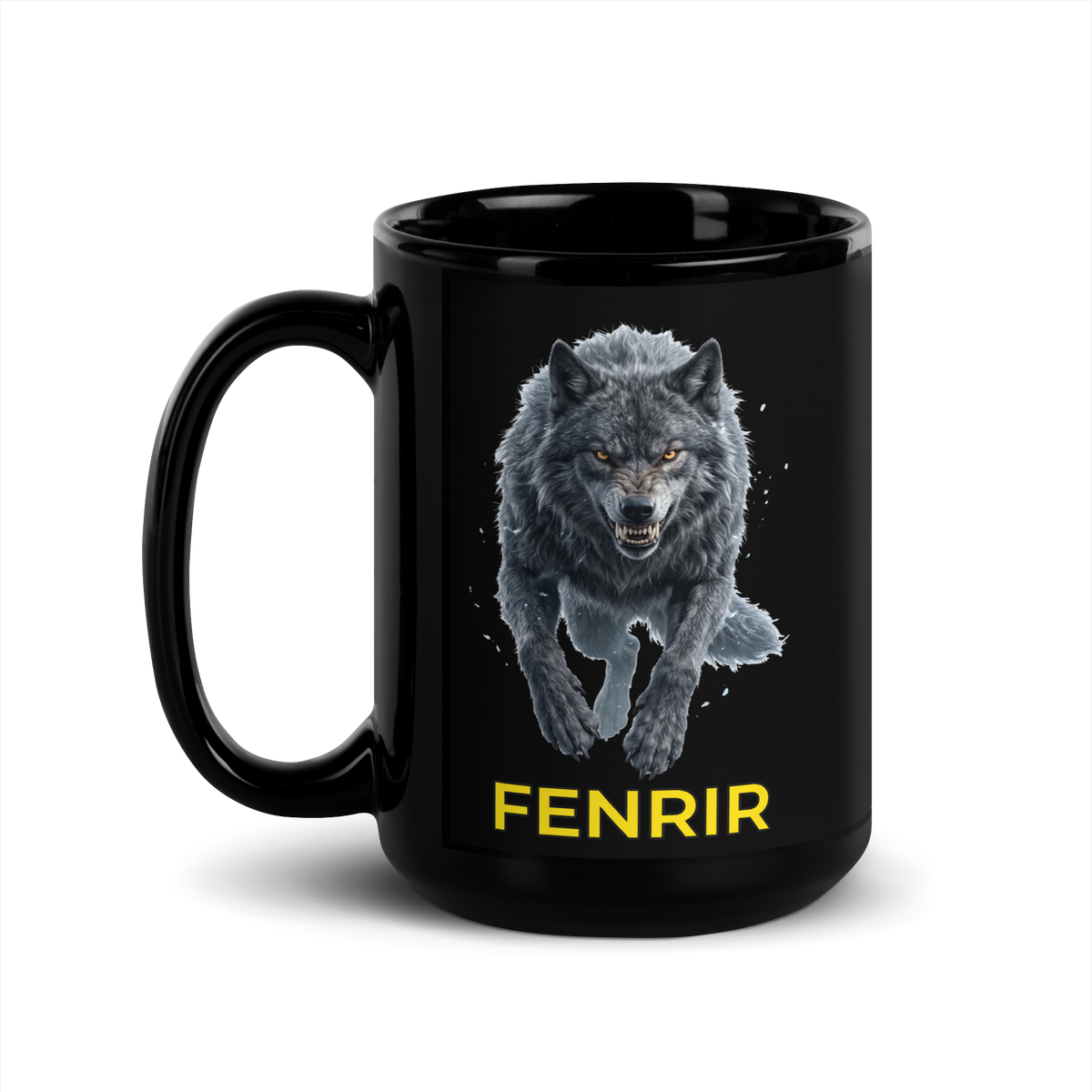 Fenrir Black Glossy Mug