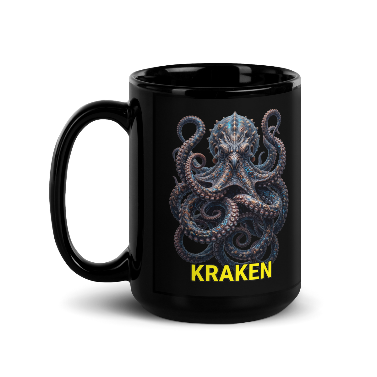 Kraken Black Glossy Mug