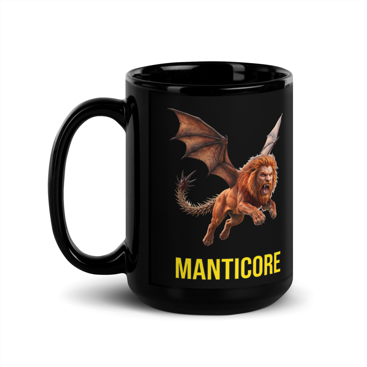 Manticore Black Glossy Mug