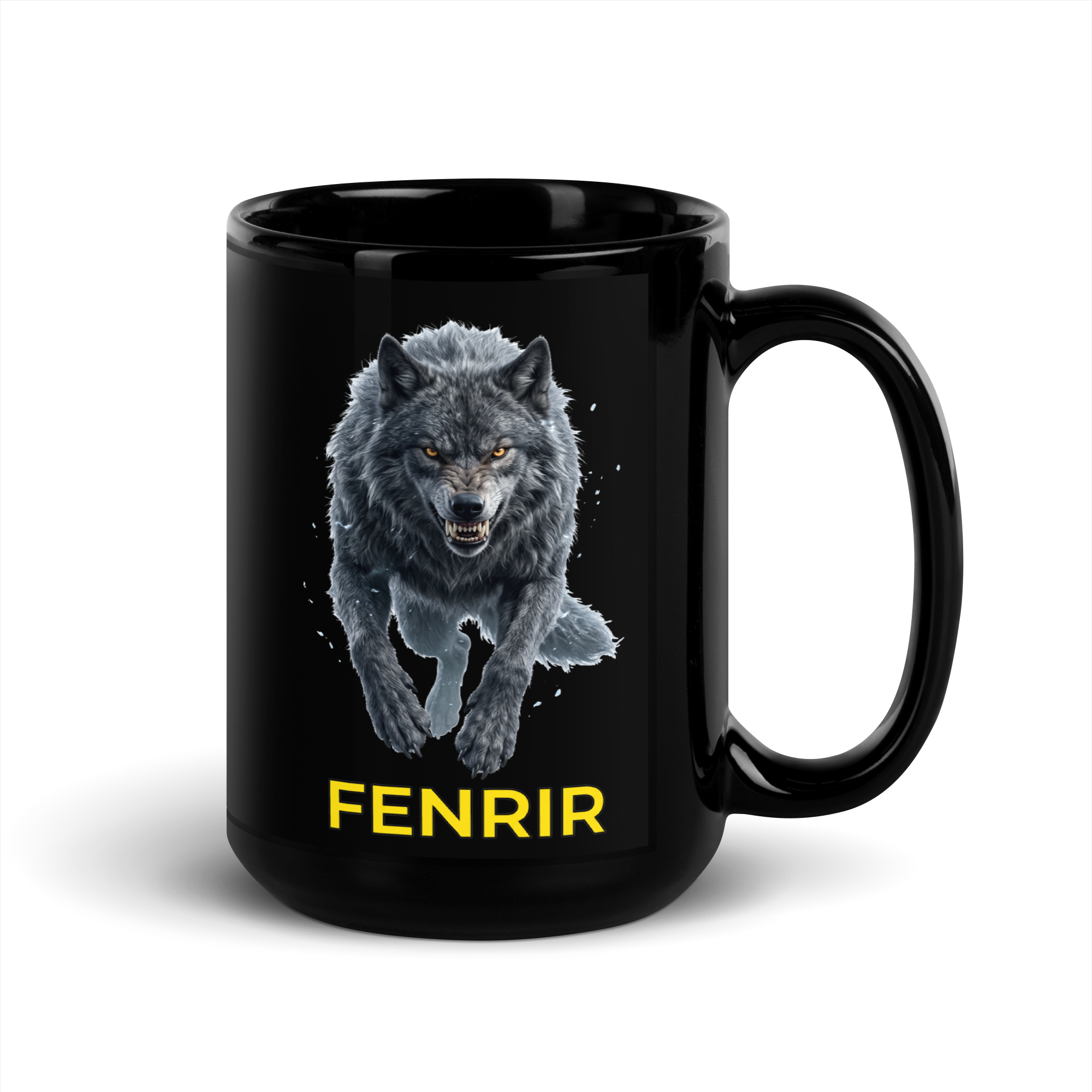 Fenrir Black Glossy Mug