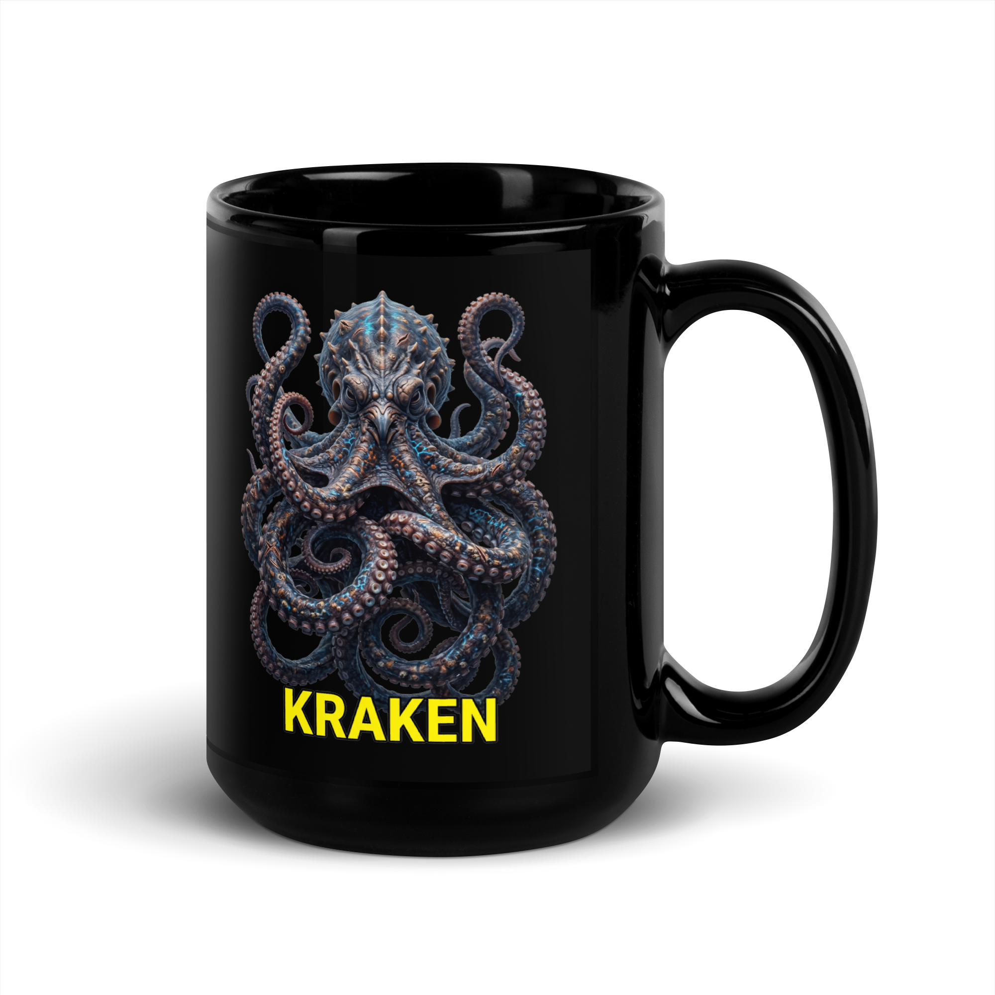 Kraken Black Glossy Mug