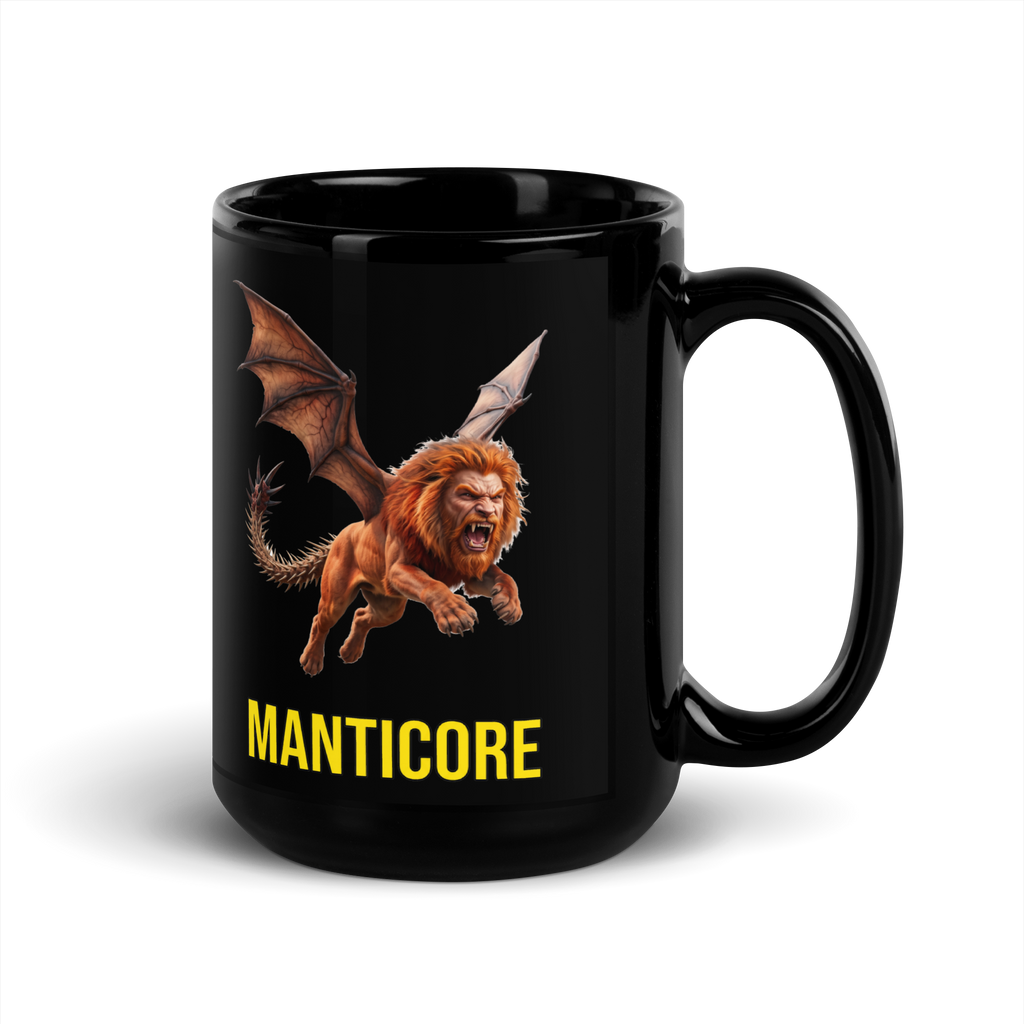 Manticore Black Glossy Mug