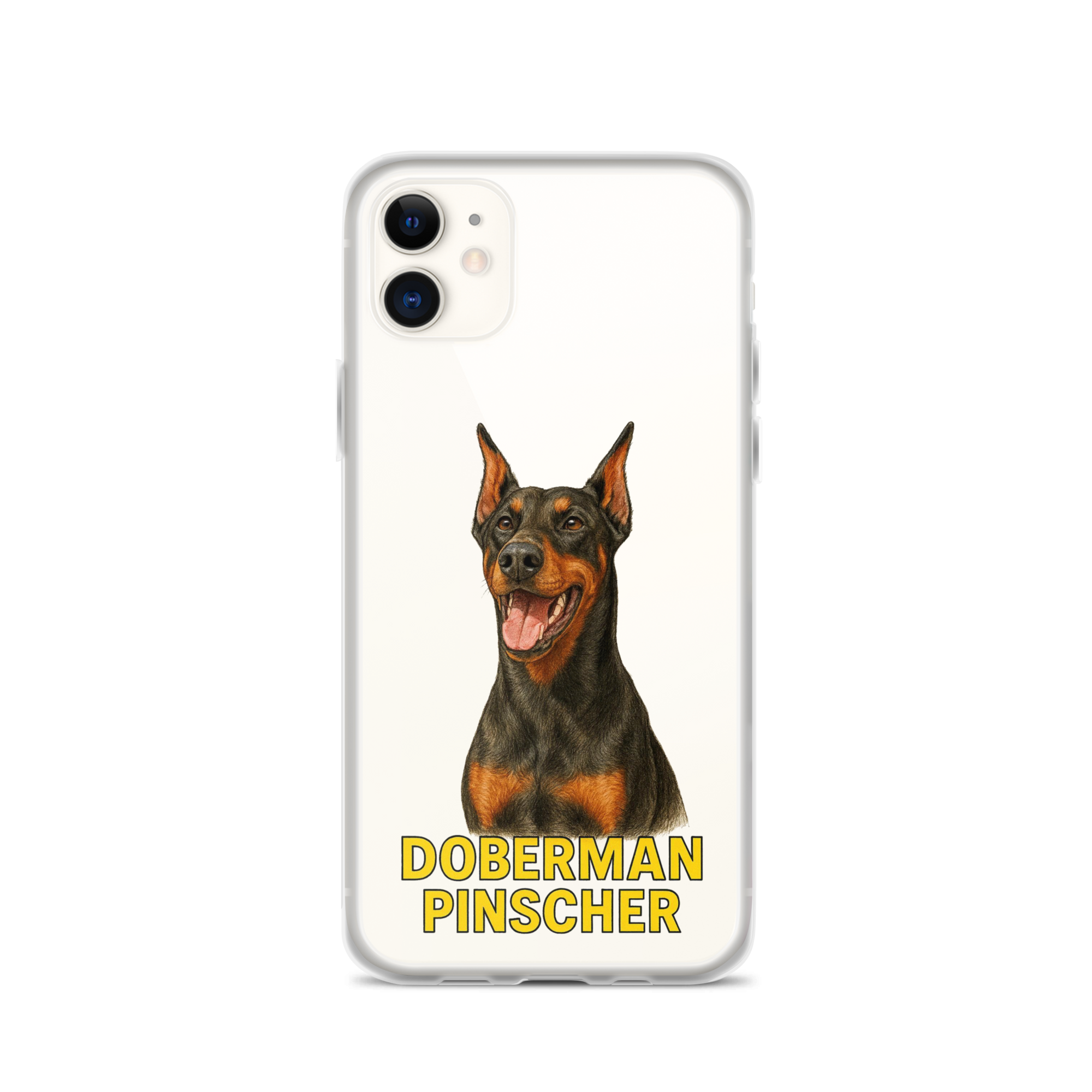 Doberman Pinscher Clear Case for iPhone