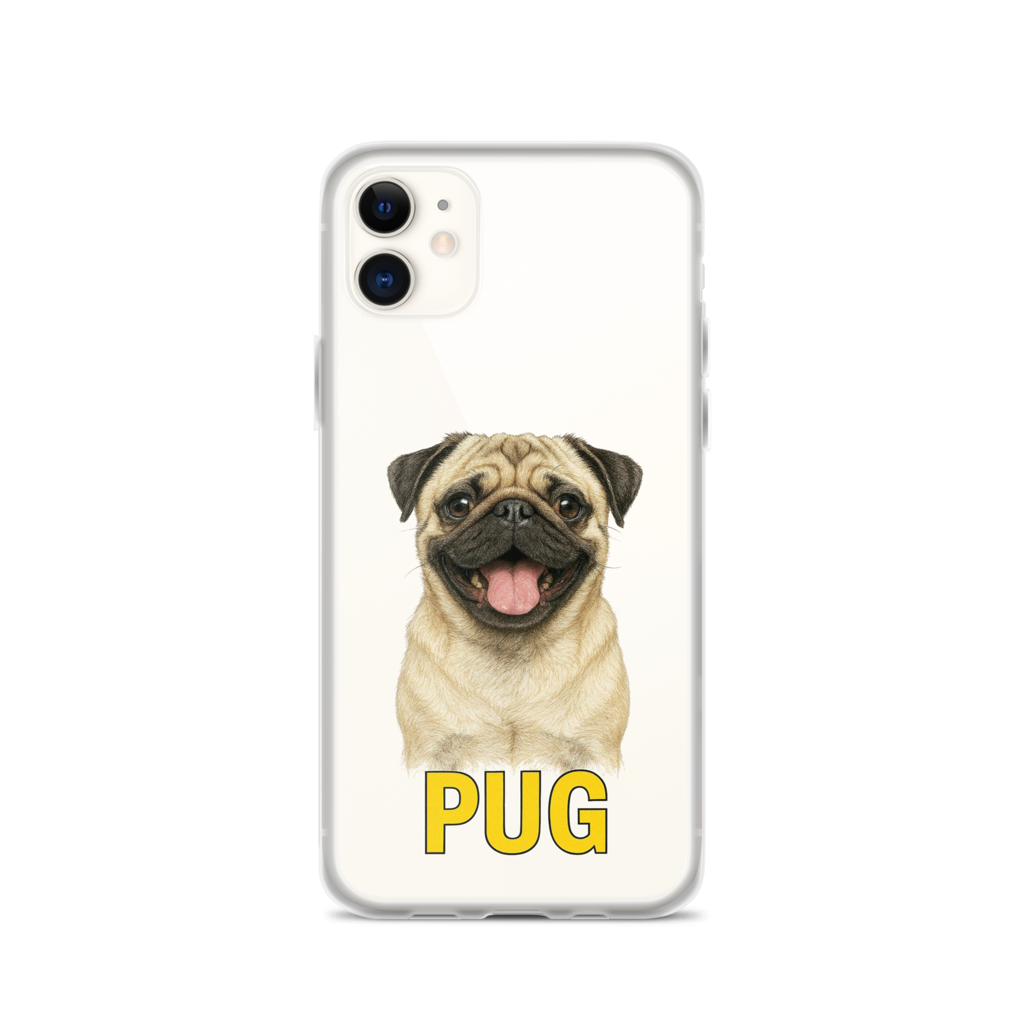 Pug Clear Case for iPhone