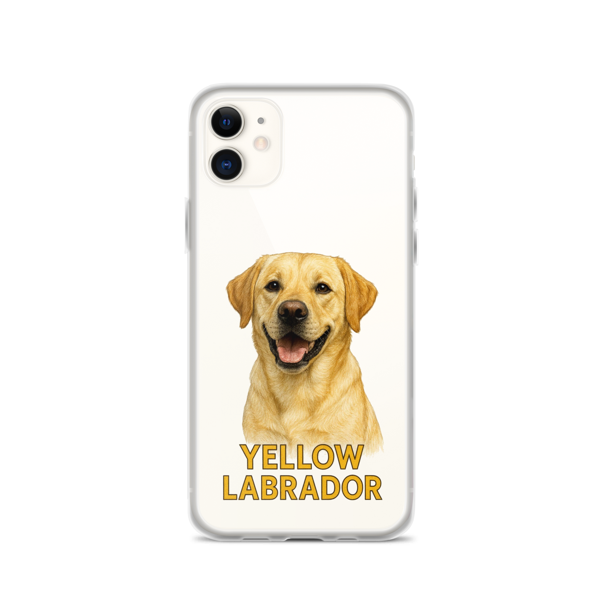 Yellow Labrador Clear Case for iPhone