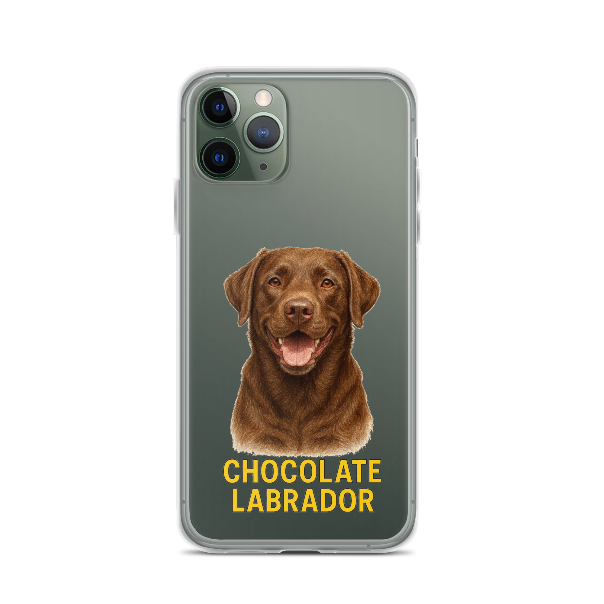 Chocolate Labrador Clear Case for iPhone