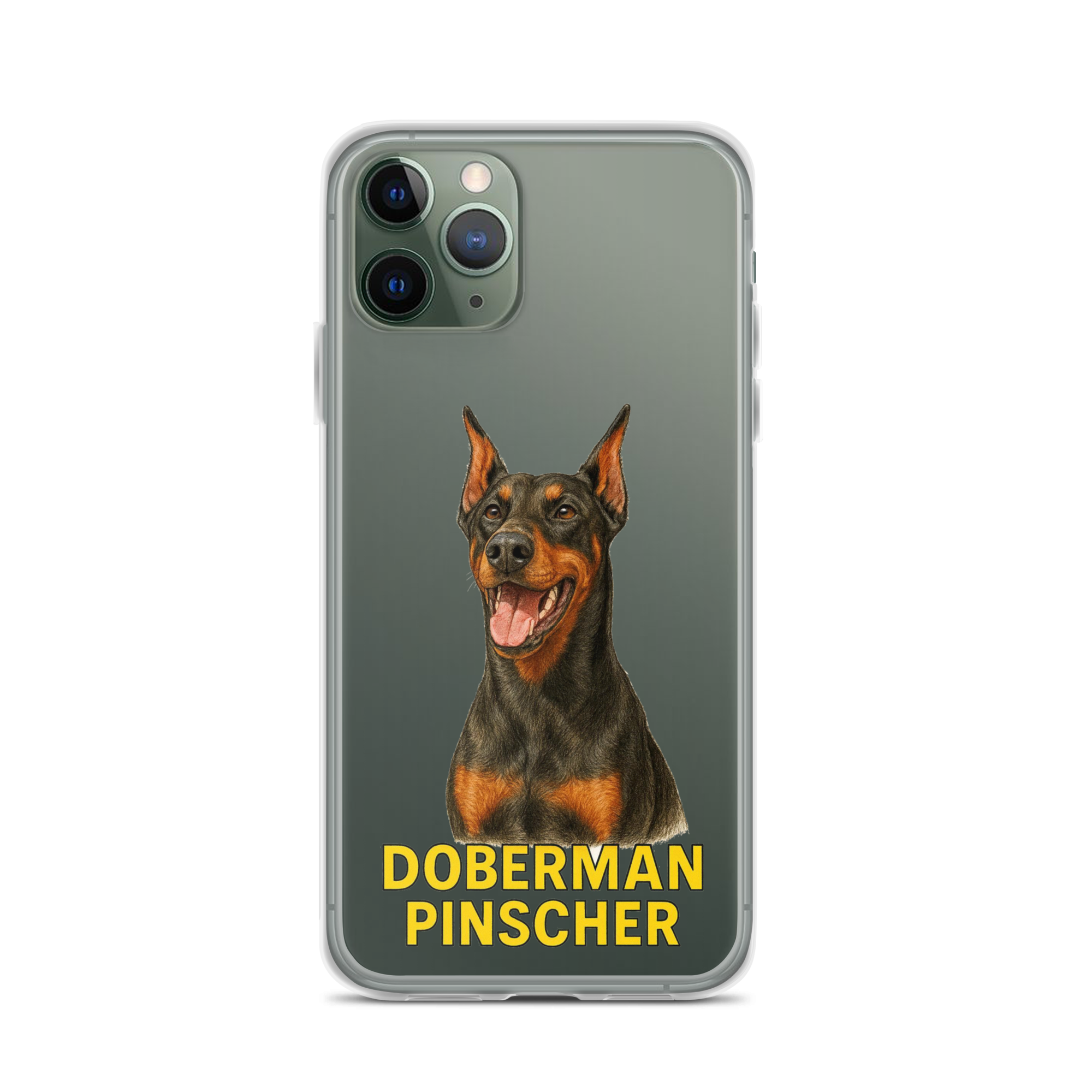 Doberman Pinscher Clear Case for iPhone