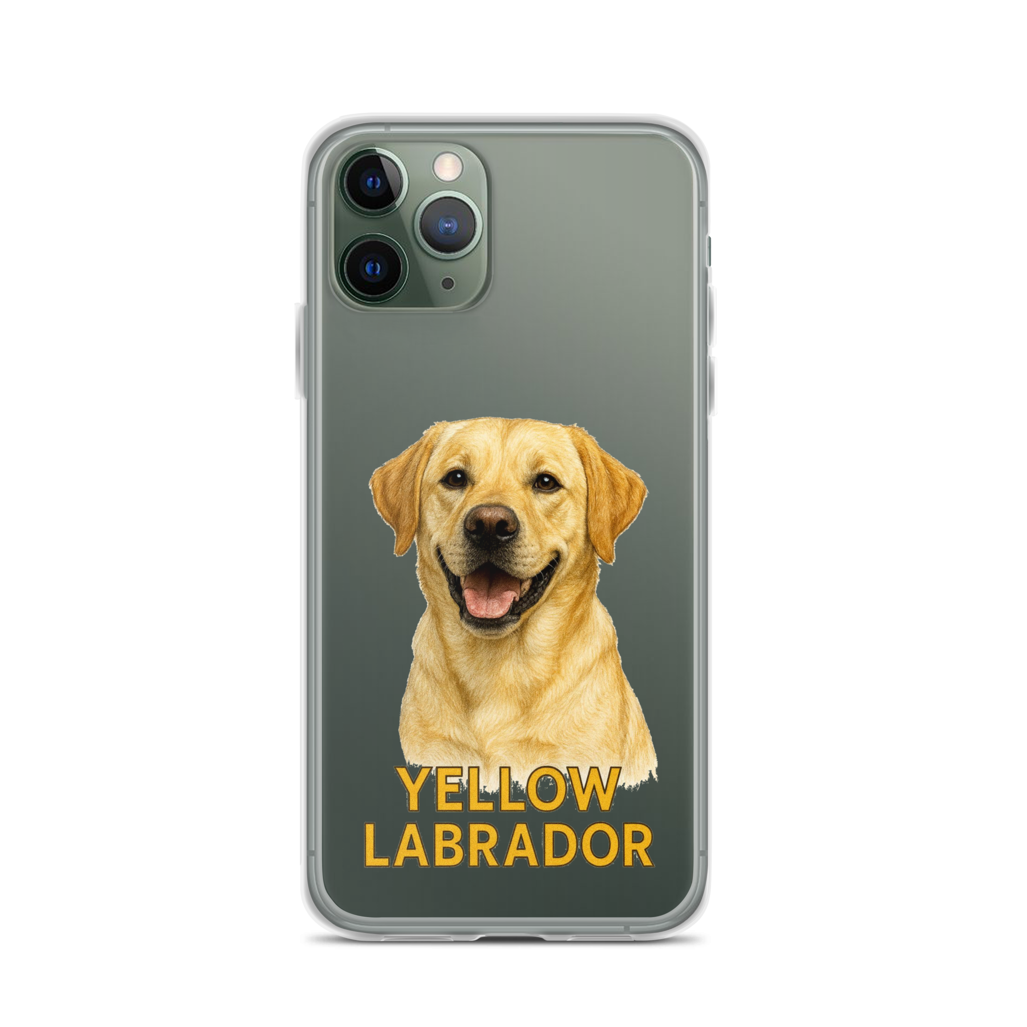 Yellow Labrador Clear Case for iPhone