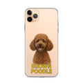 Brown Poodle Clear Case for iPhone