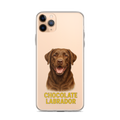 Chocolate Labrador Clear Case for iPhone