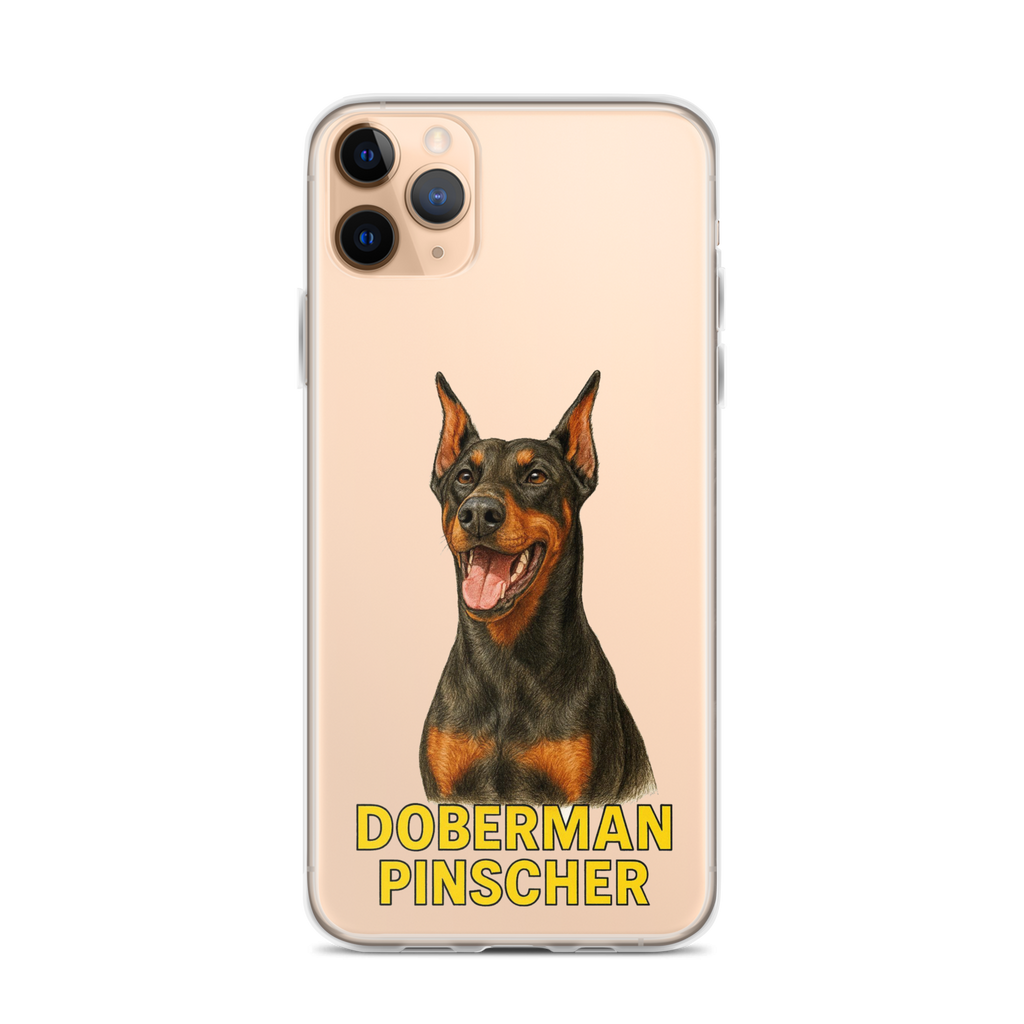 Doberman Pinscher Clear Case for iPhone