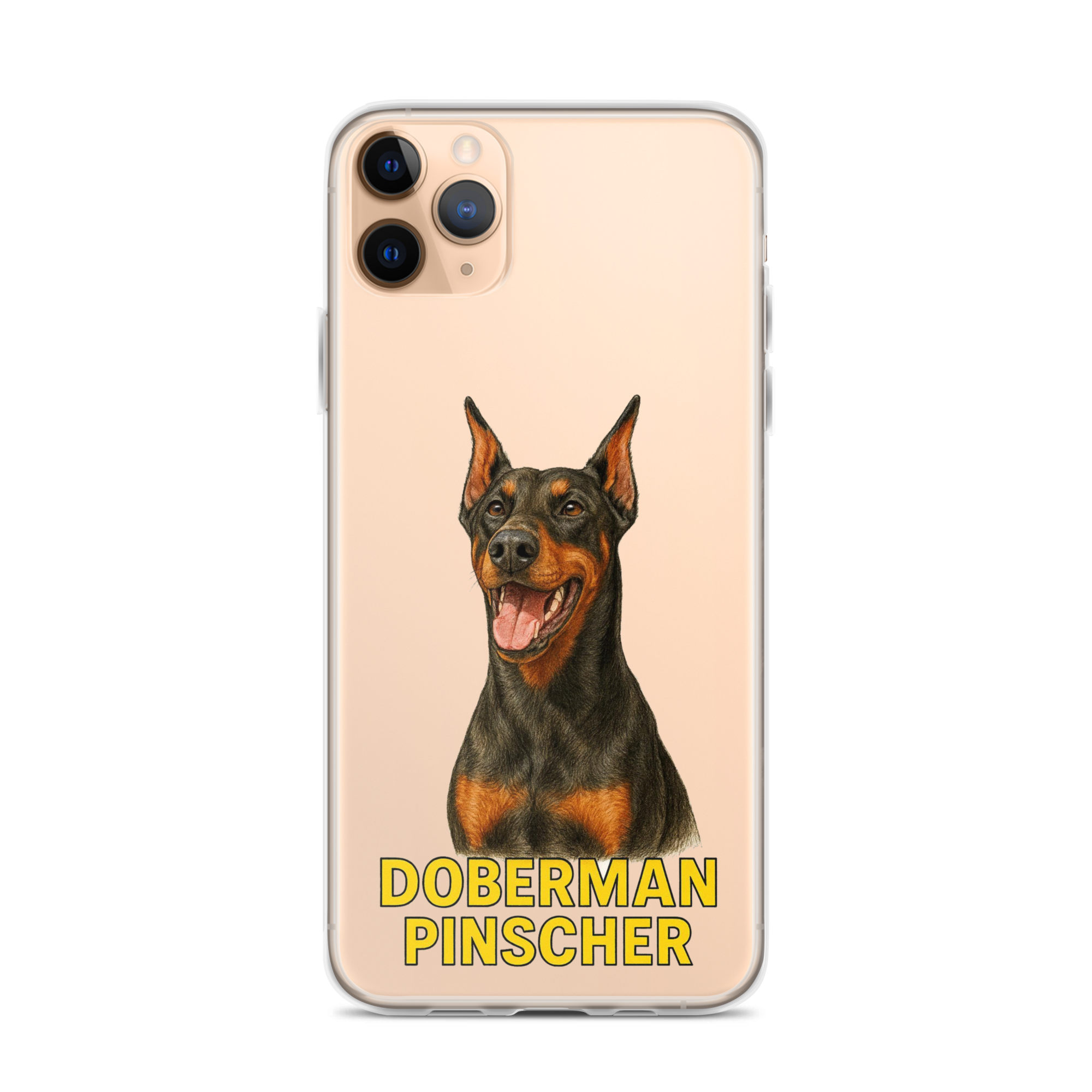 Doberman Pinscher Clear Case for iPhone