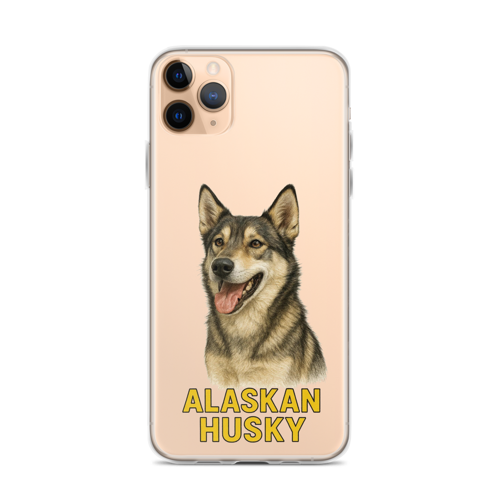 Alaskan Husky Clear Case for iPhone