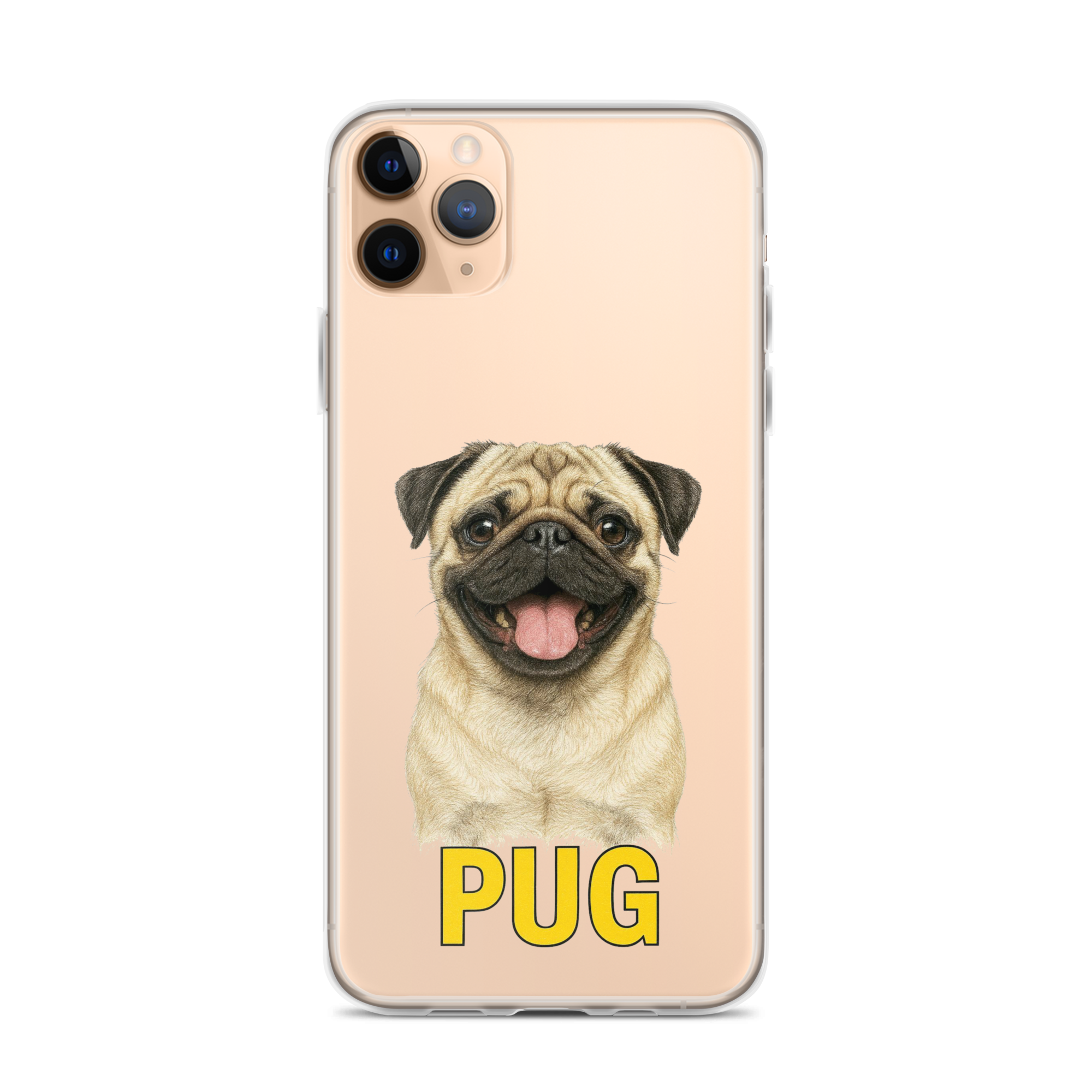 Pug Clear Case for iPhone
