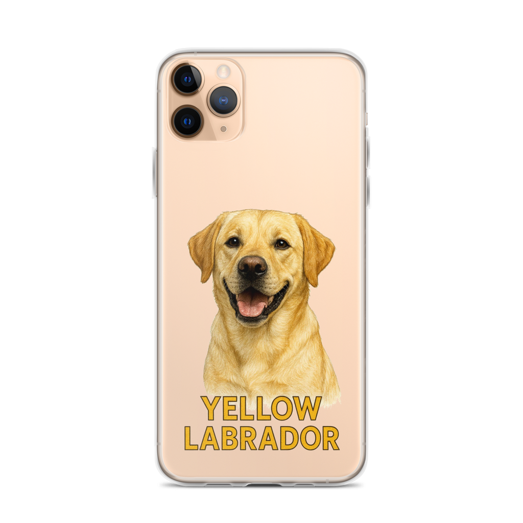 Yellow Labrador Clear Case for iPhone