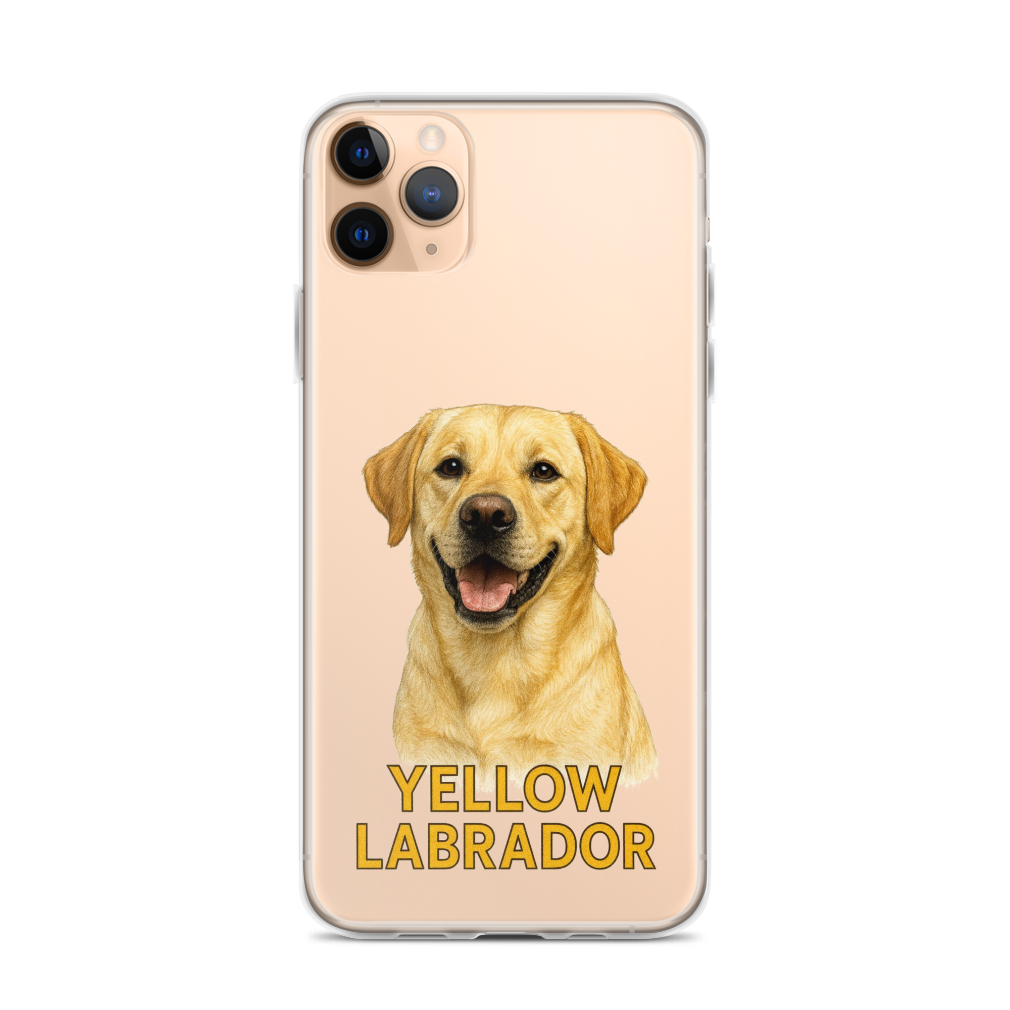 Yellow Labrador Clear Case for iPhone