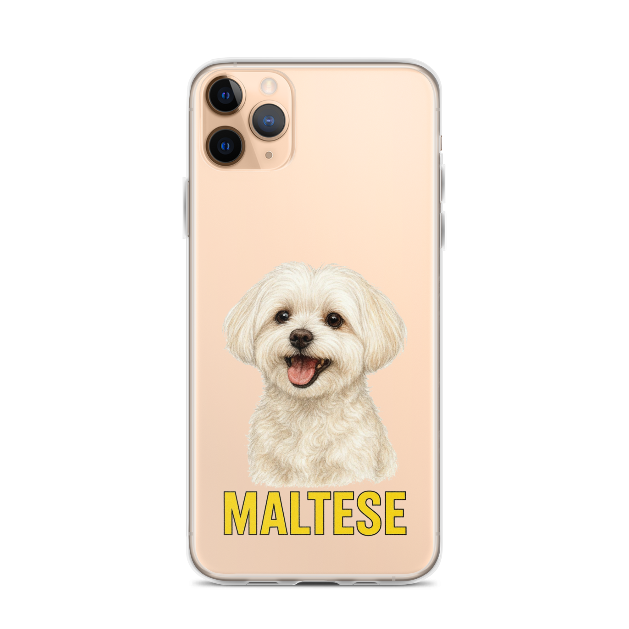 Maltese Clear Case for iPhone