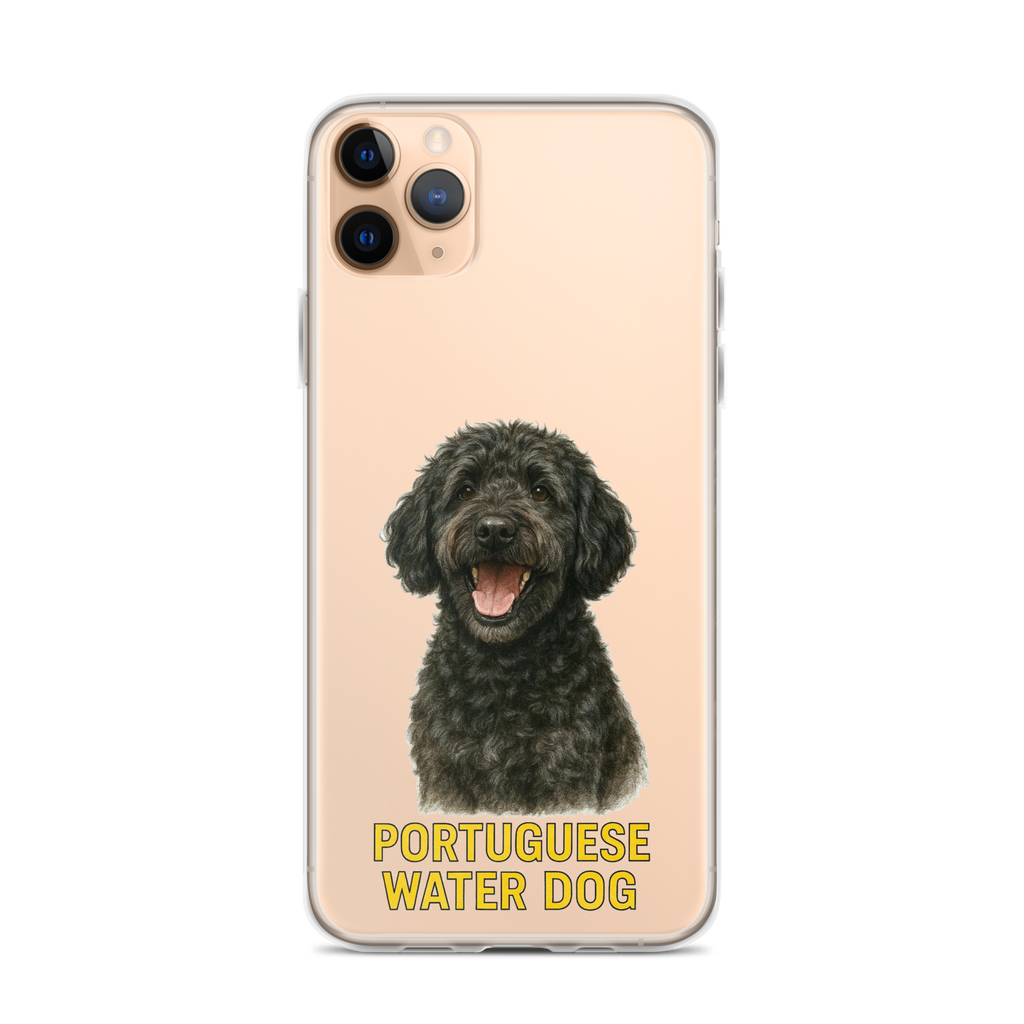 Portuguese Water Dog Clear Case for iPhone