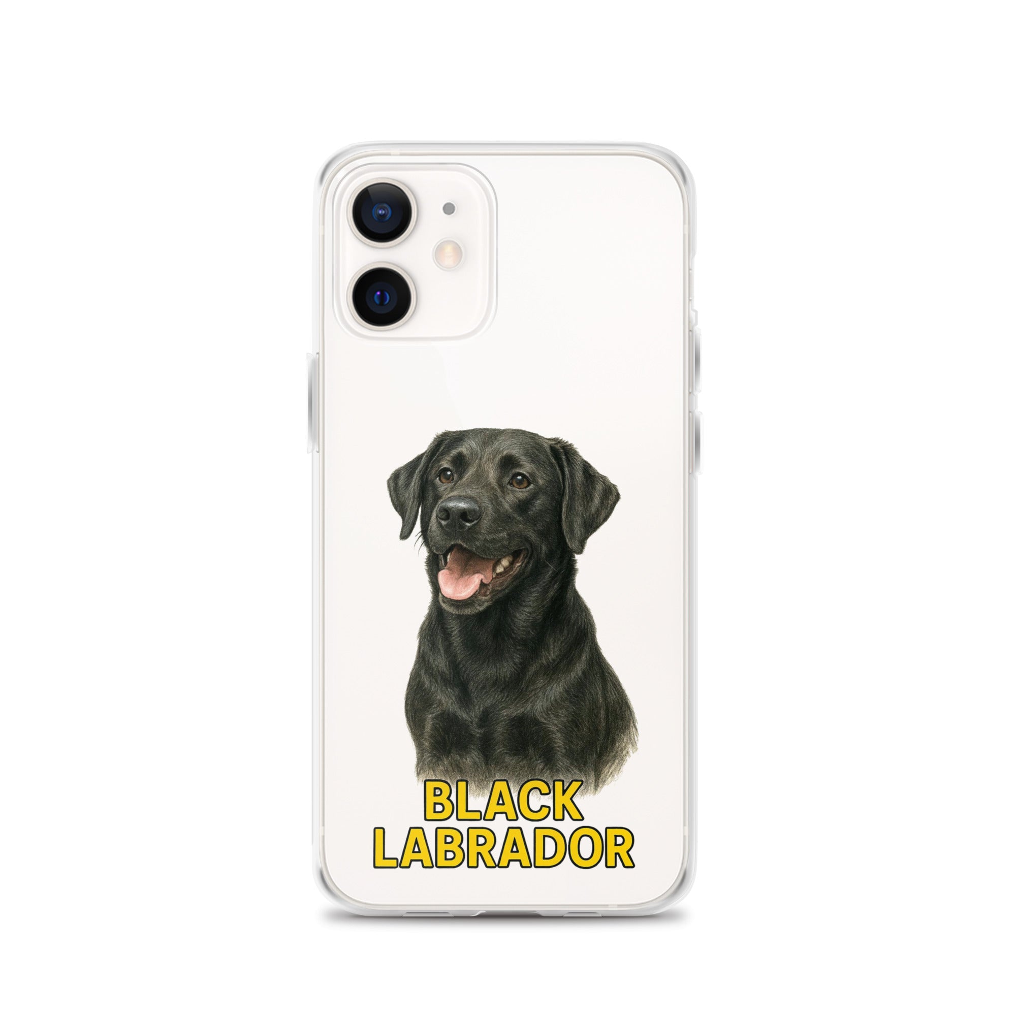 Black Labrador Clear Case for iPhone