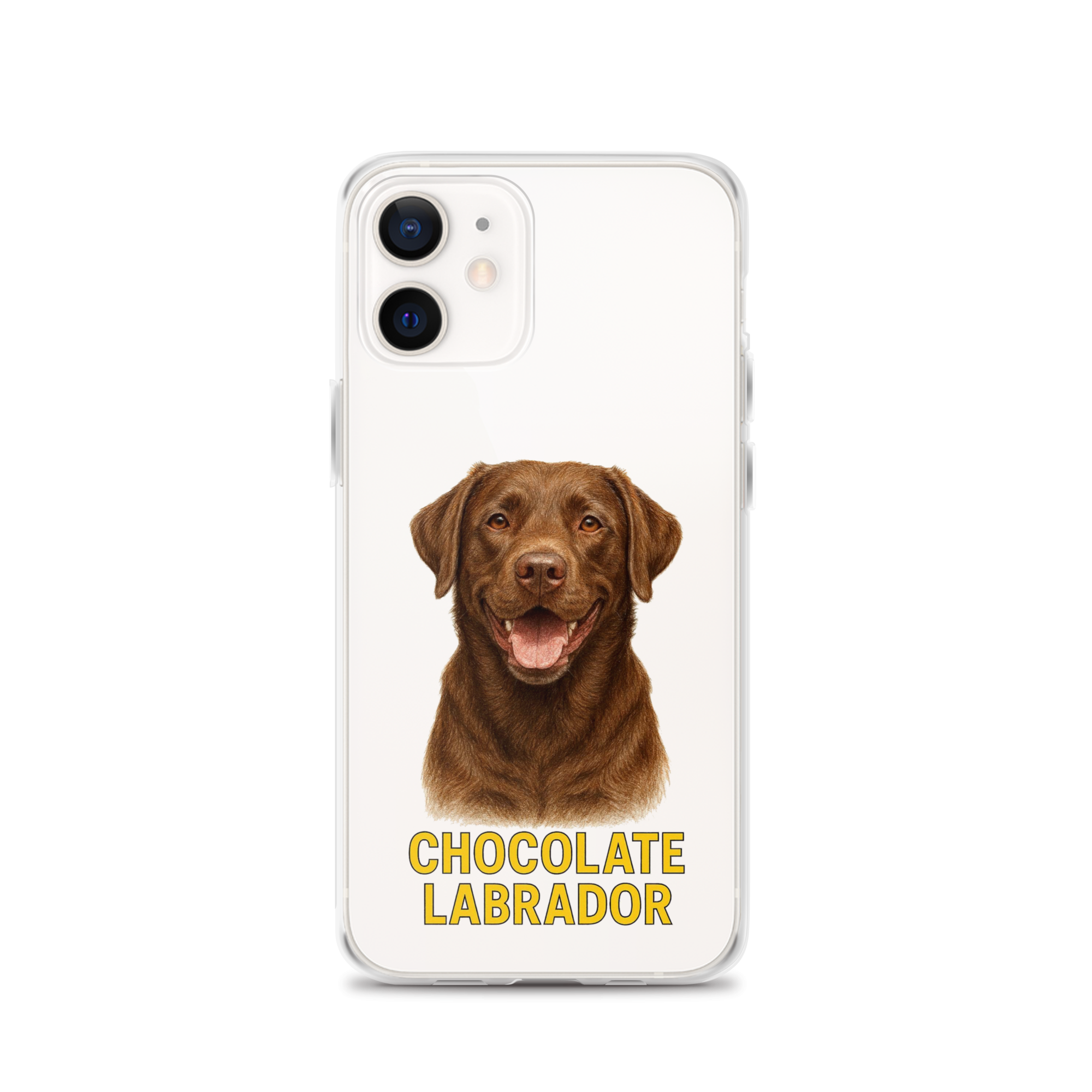 Chocolate Labrador Clear Case for iPhone