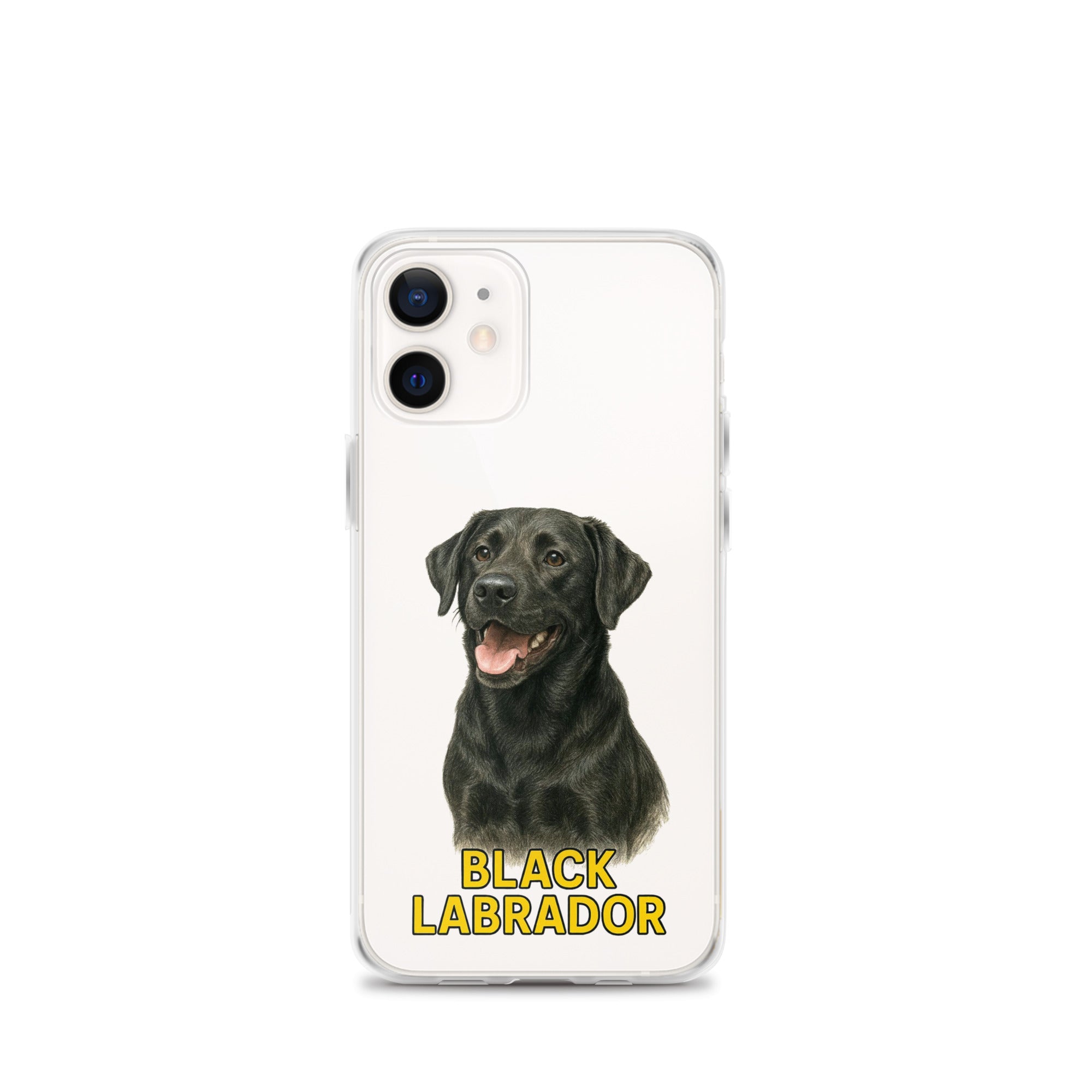 Black Labrador Clear Case for iPhone
