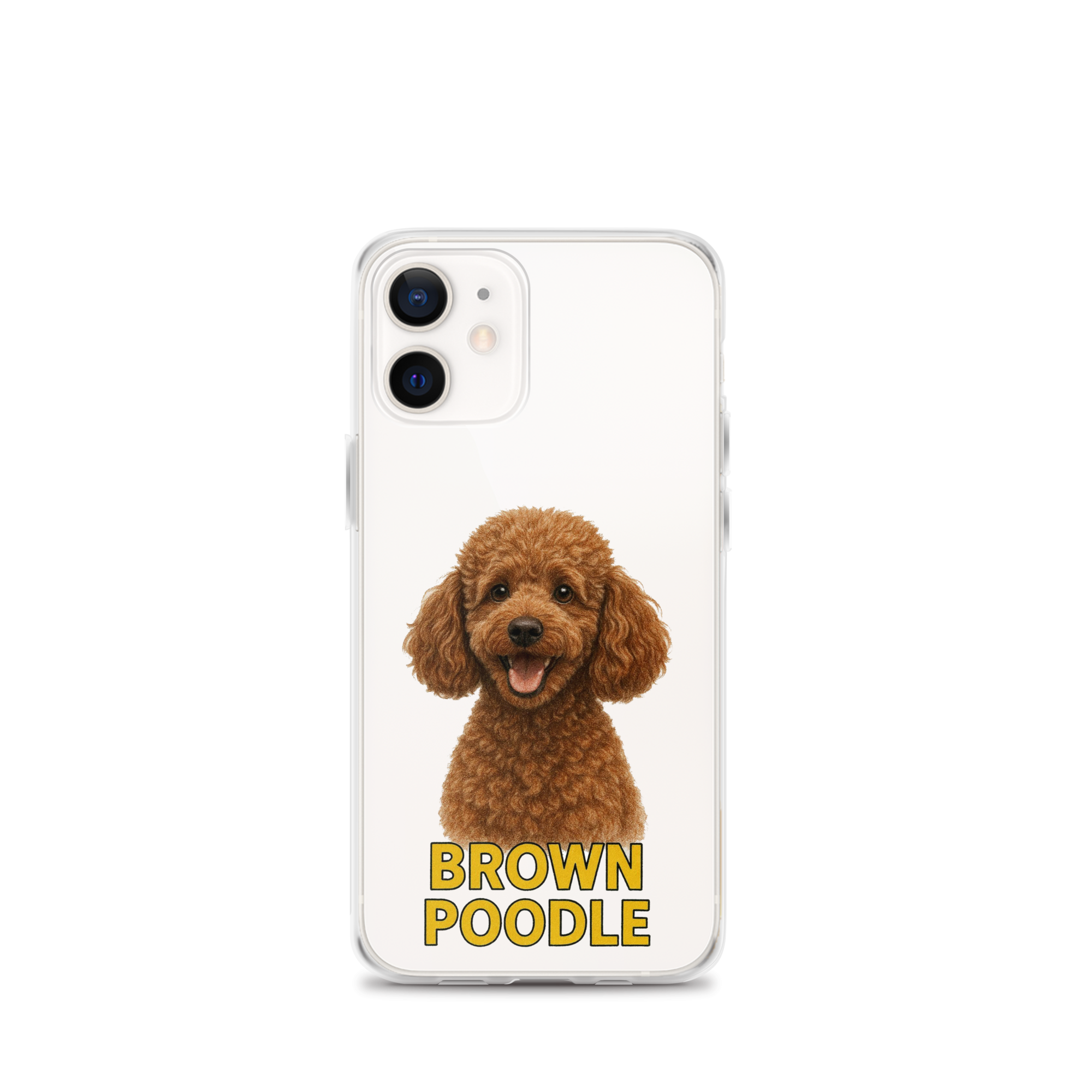 Brown Poodle Clear Case for iPhone