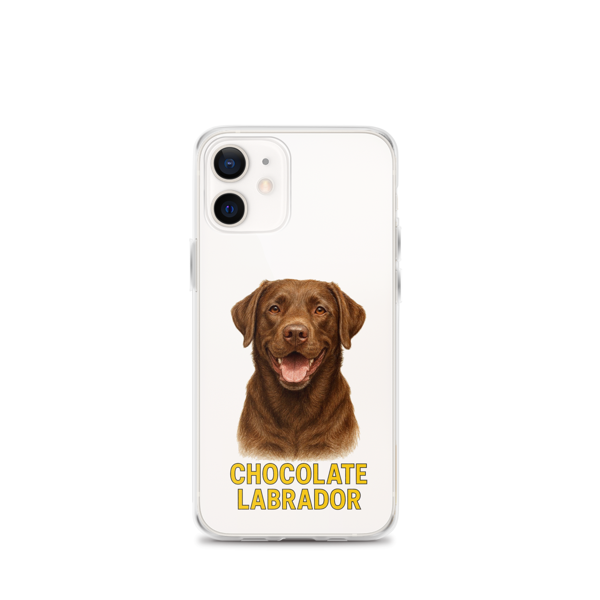 Chocolate Labrador Clear Case for iPhone