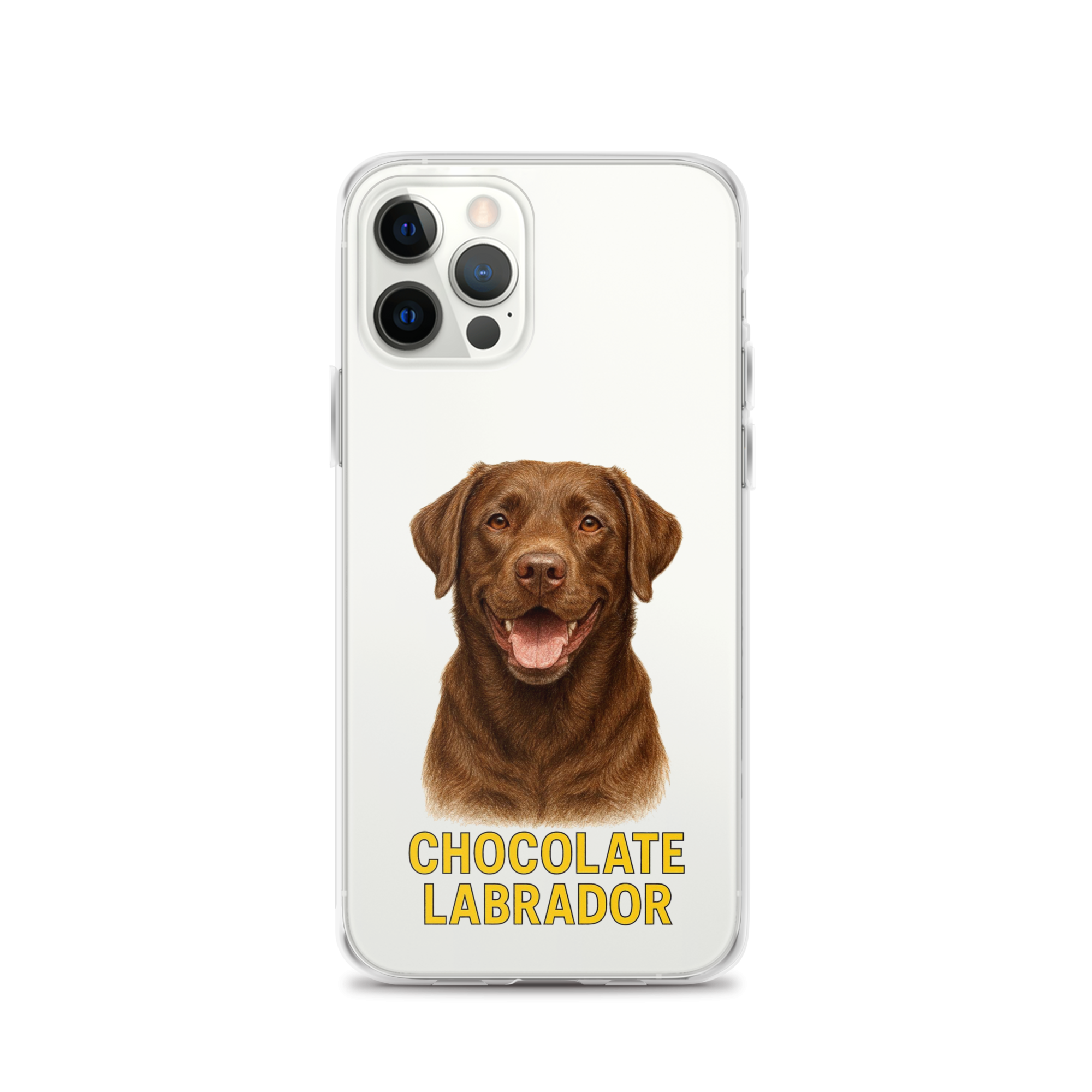Chocolate Labrador Clear Case for iPhone