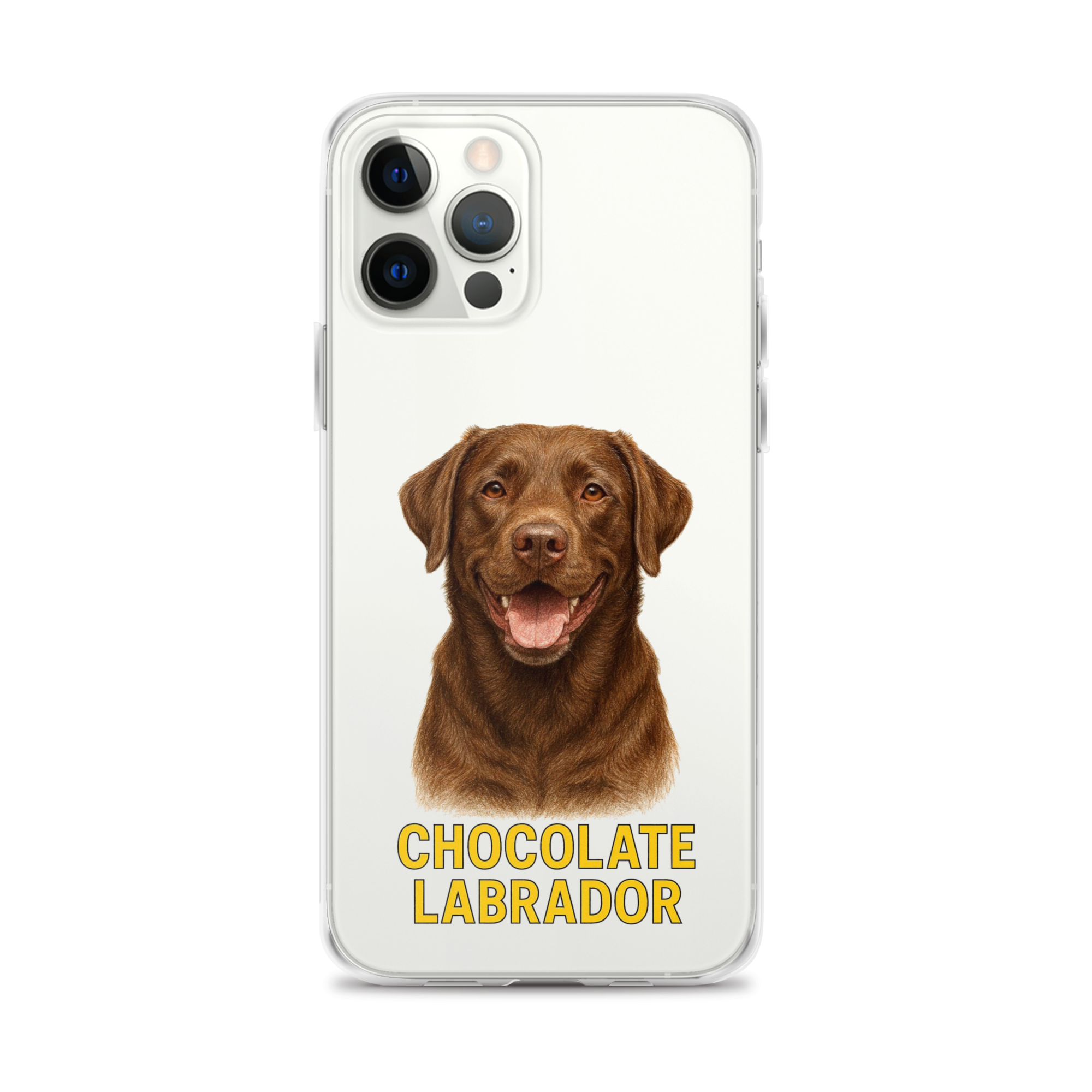 Chocolate Labrador Clear Case for iPhone