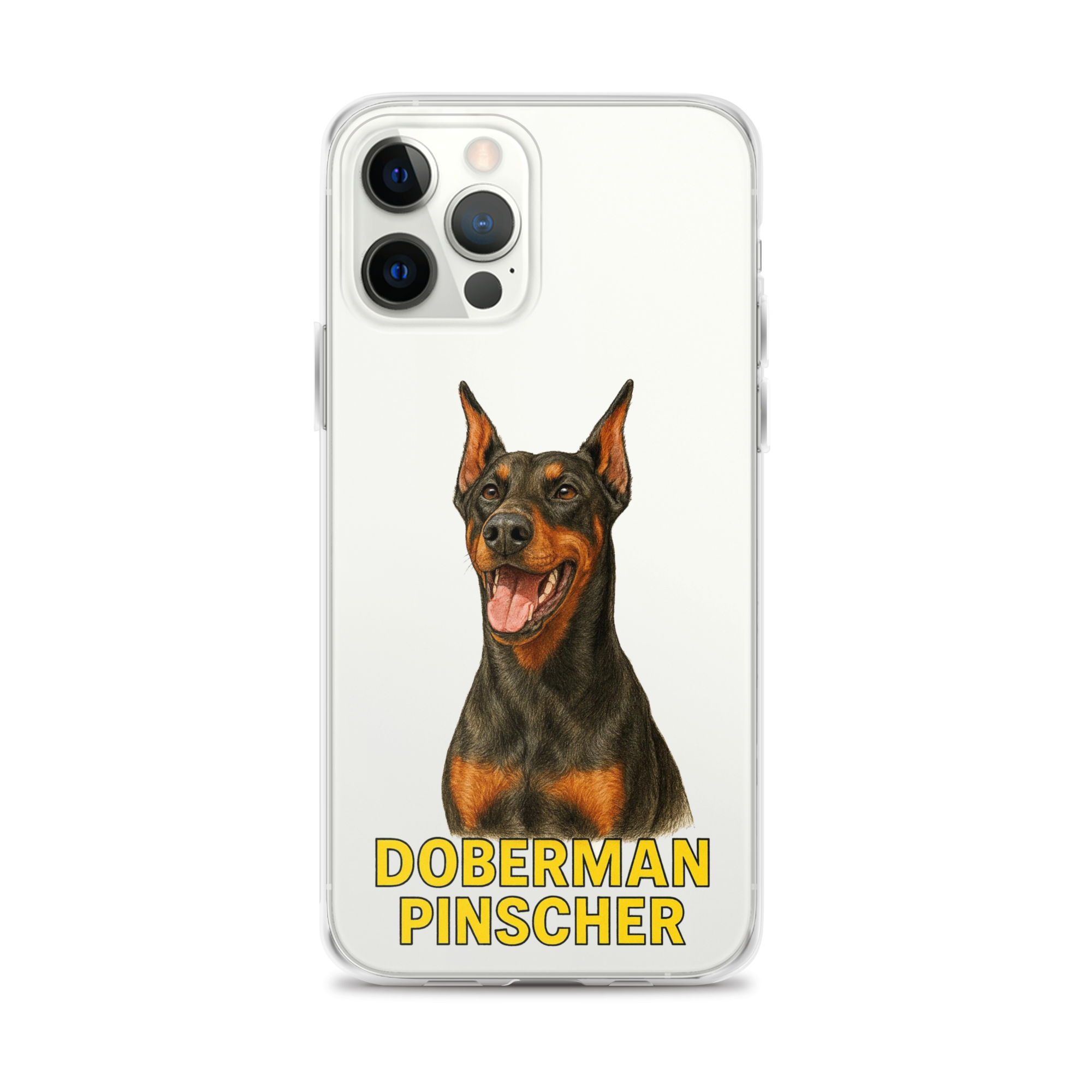 Doberman Pinscher Clear Case for iPhone